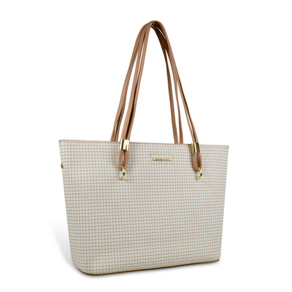Magnolia Stylish Textured Tote Bag for Women with Spacious Compartments