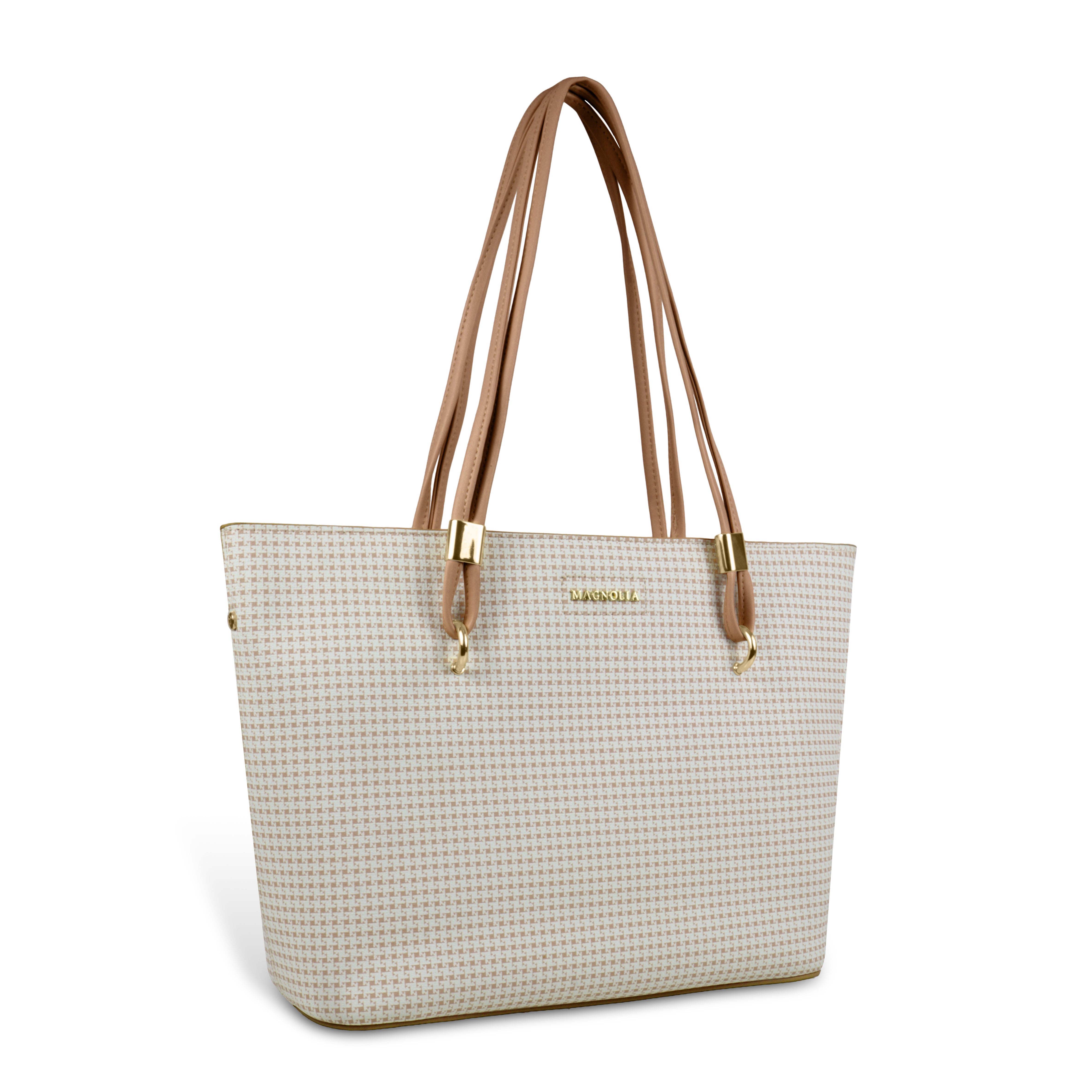 Magnolia Stylish Textured Tote Bag for Women with Spacious Compartments