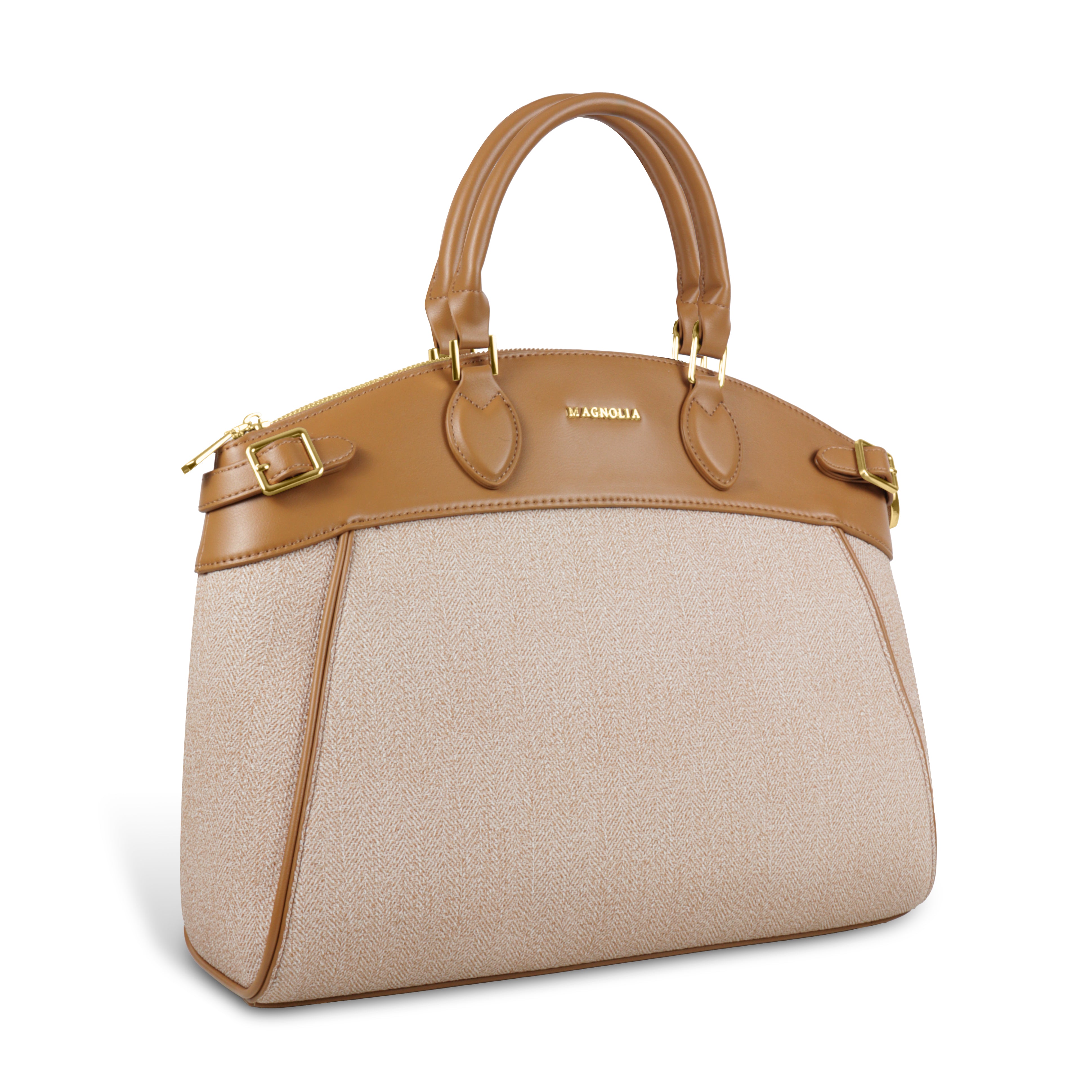 Trendy Leather Tote Bag with Detachable Shoulder Strap & Spacious Interior