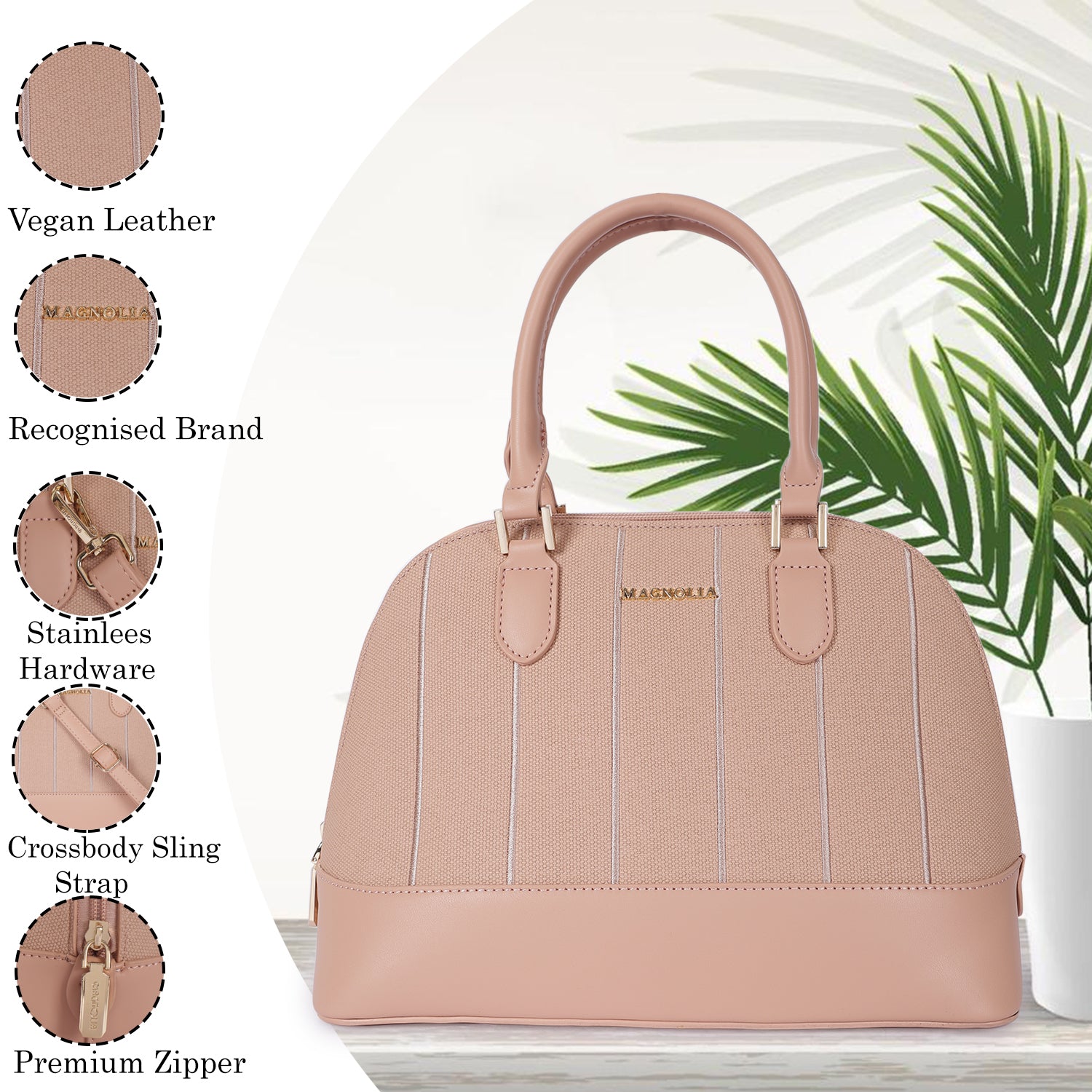 Magnolia City Satchel Pastel Pink