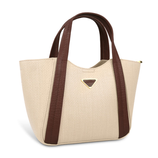 Trendy Leather Tote Bag with Detachable Shoulder Strap & Spacious Interior