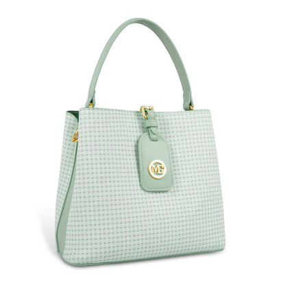 Magnolia Premium Textured Handbag for Women with Detachable Sling Strap