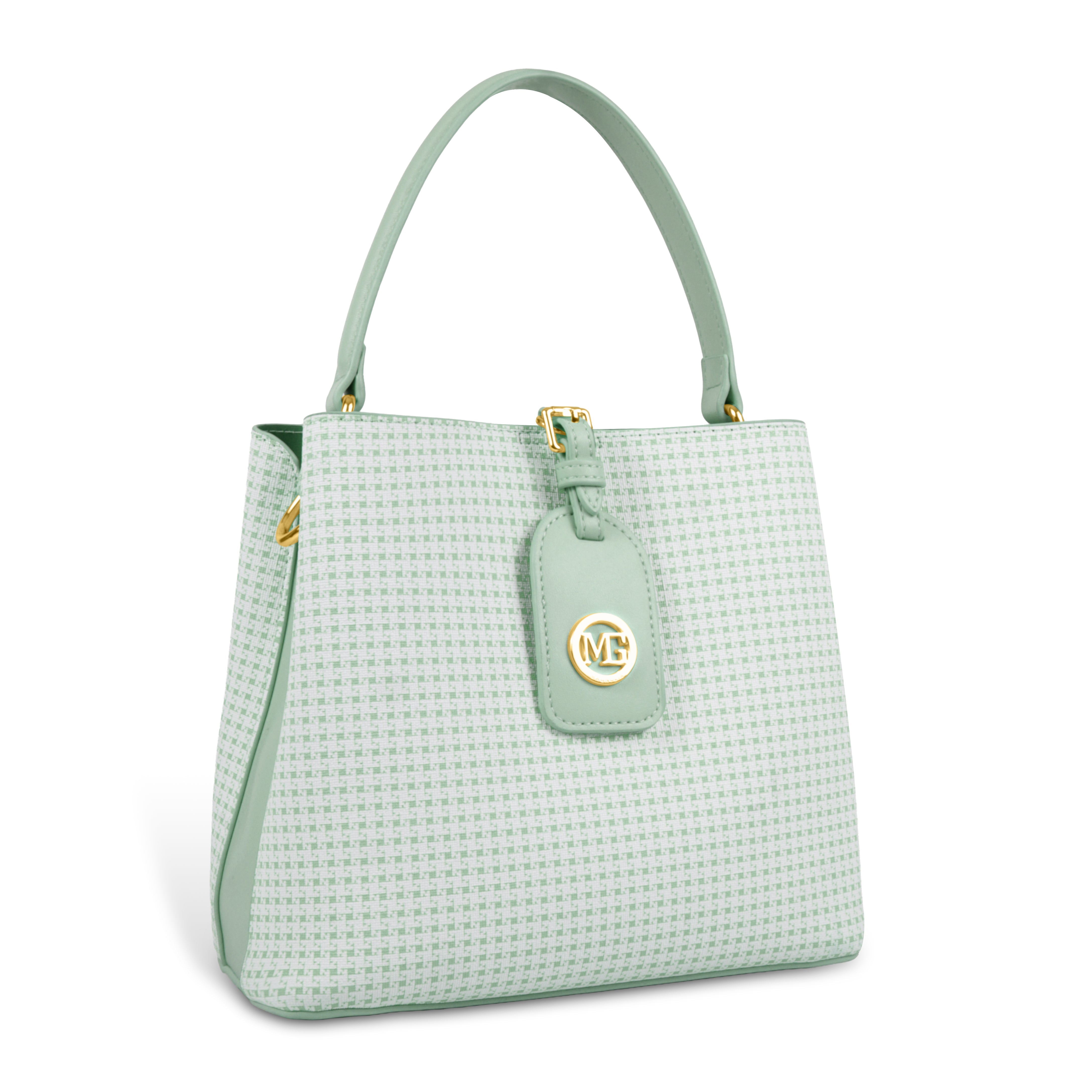 Magnolia Premium Textured Handbag for Women with Detachable Sling Strap