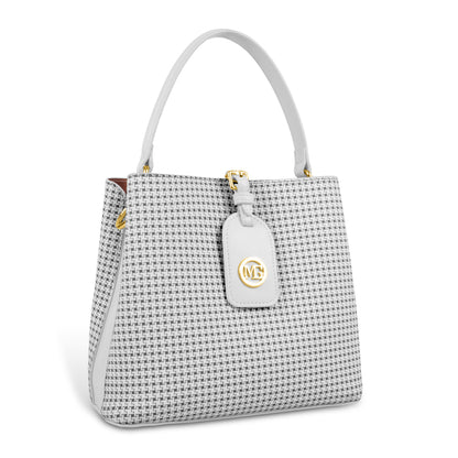 Magnolia Premium Textured Handbag for Women with Detachable Sling Strap