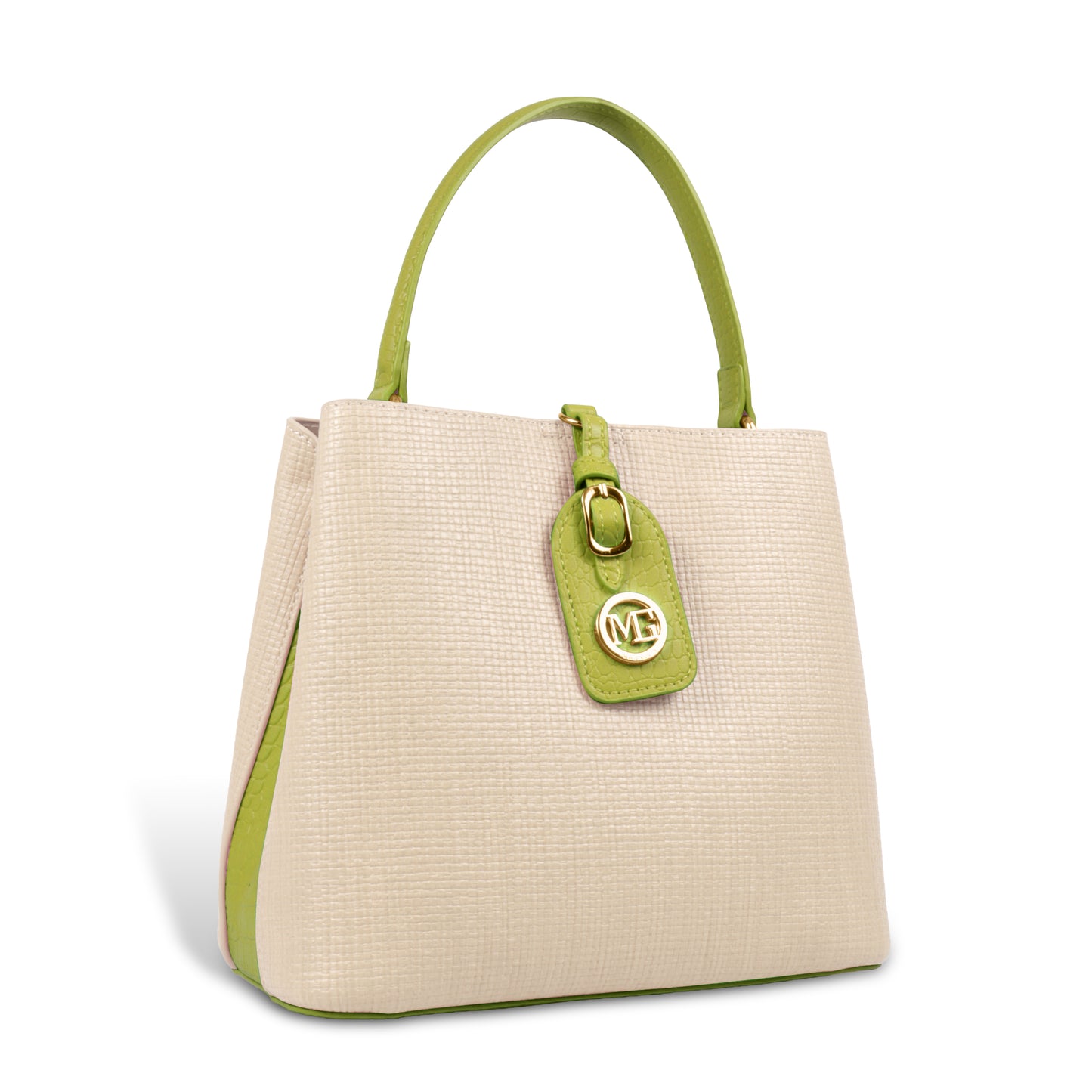 Fashionable Structured Handbag with Dual Handles