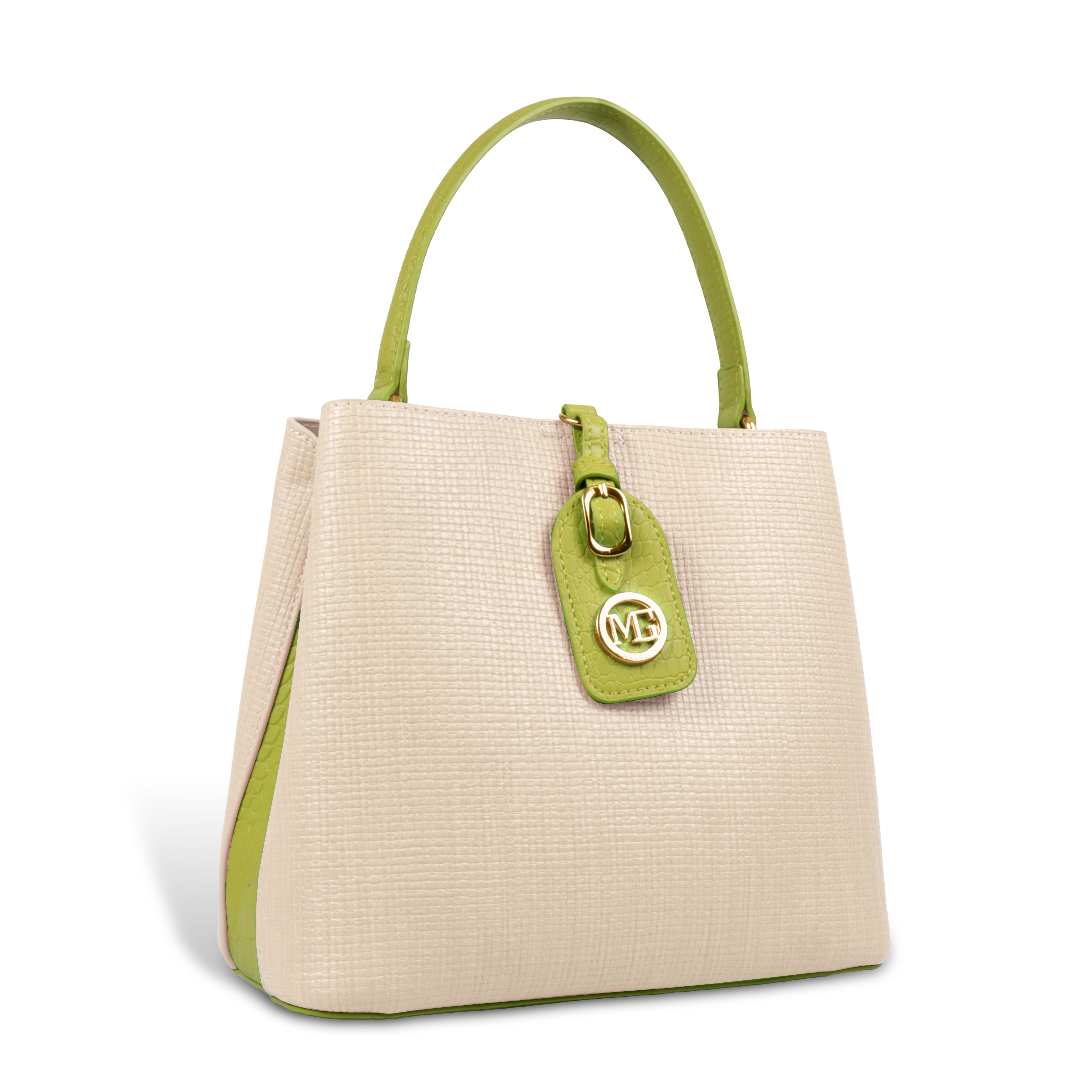 Fashionable Structured Handbag with Dual Handles