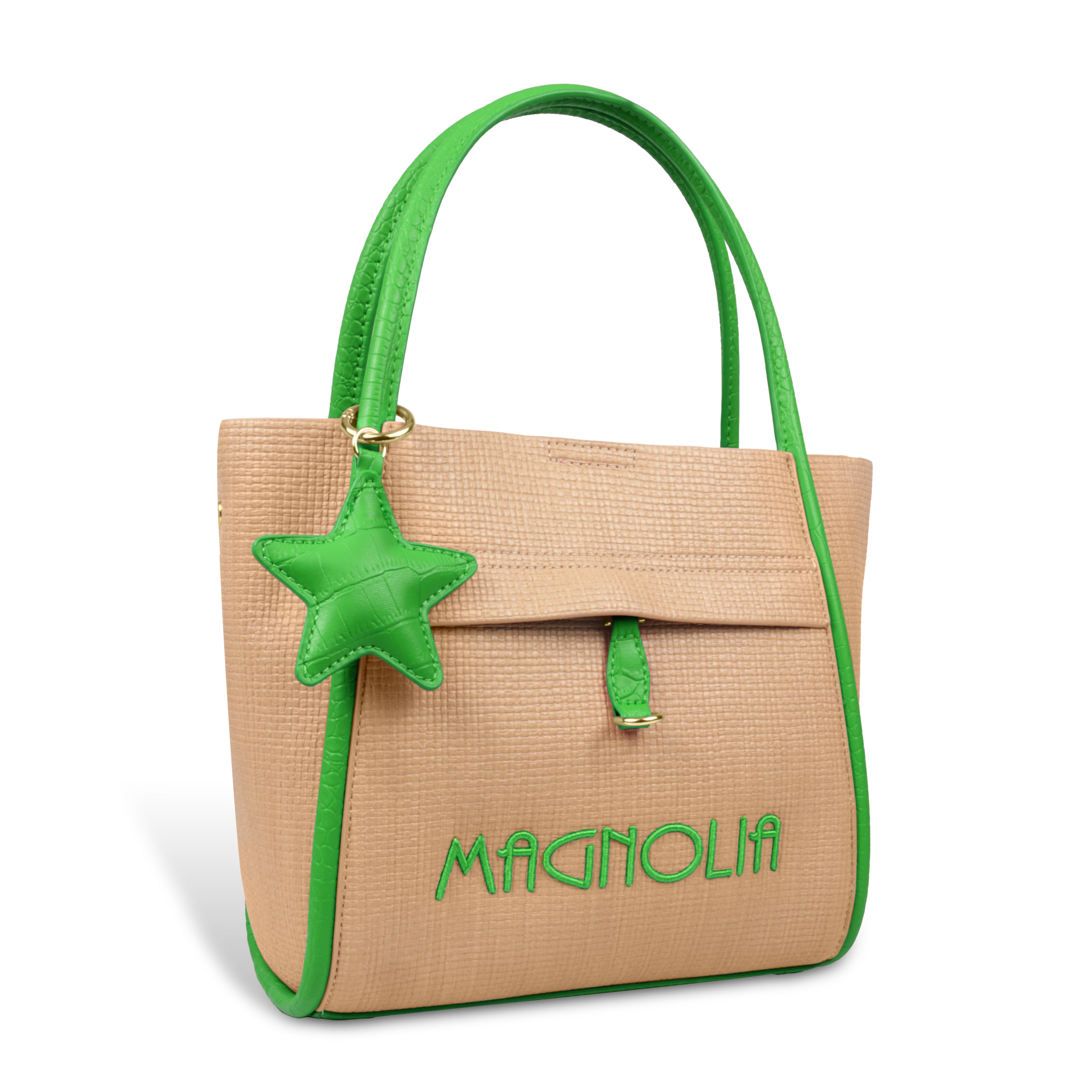Premium Tote Handbag with Star Charm & Dual Handle Design