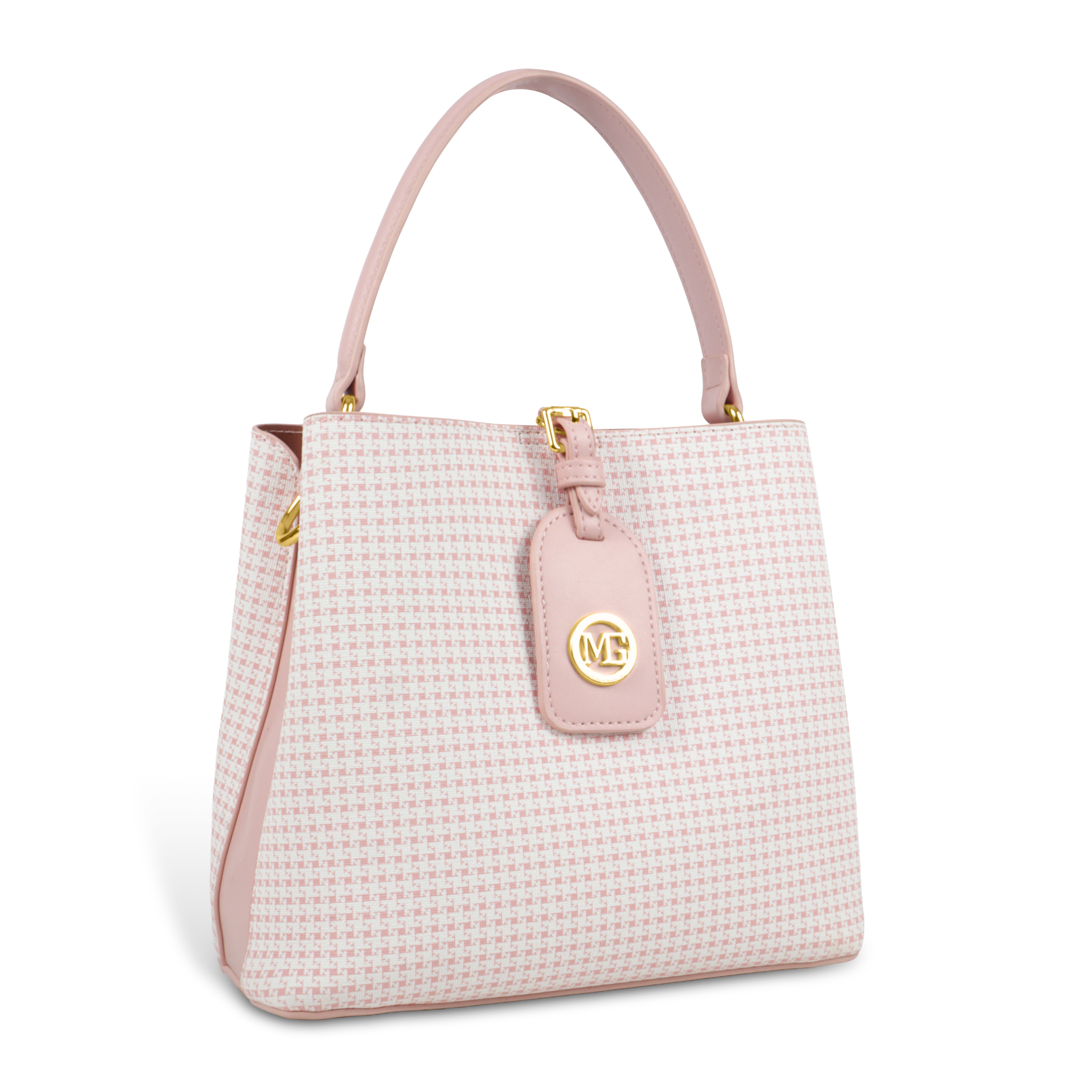 Magnolia Premium Textured Handbag for Women with Detachable Sling Strap