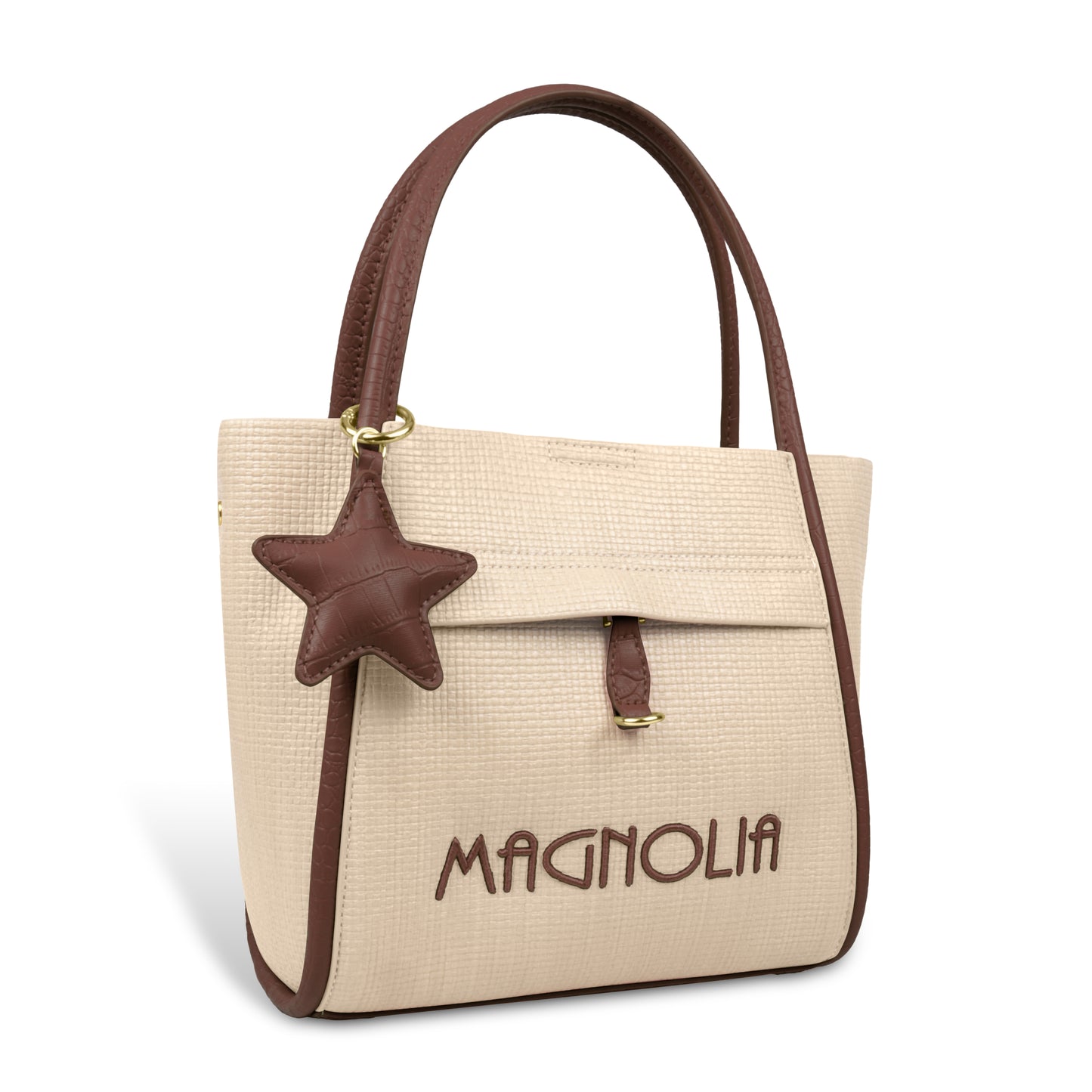 Premium Tote Handbag with Star Charm & Dual Handle Design