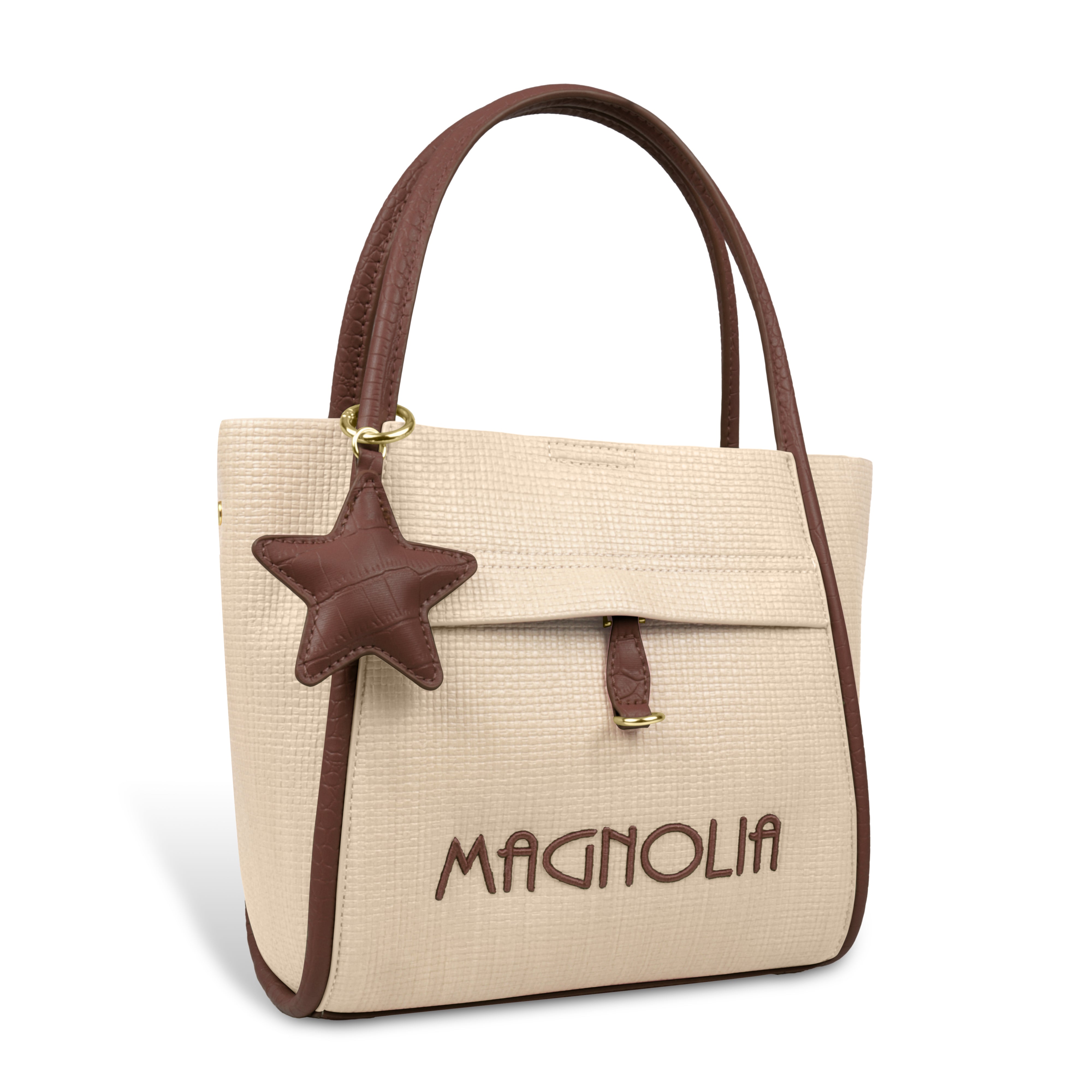 Premium Tote Handbag with Star Charm & Dual Handle Design