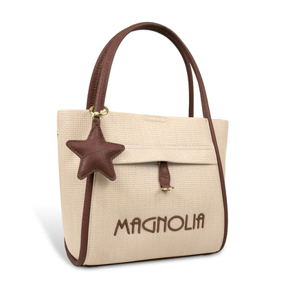 Premium Tote Handbag with Star Charm & Dual Handle Design