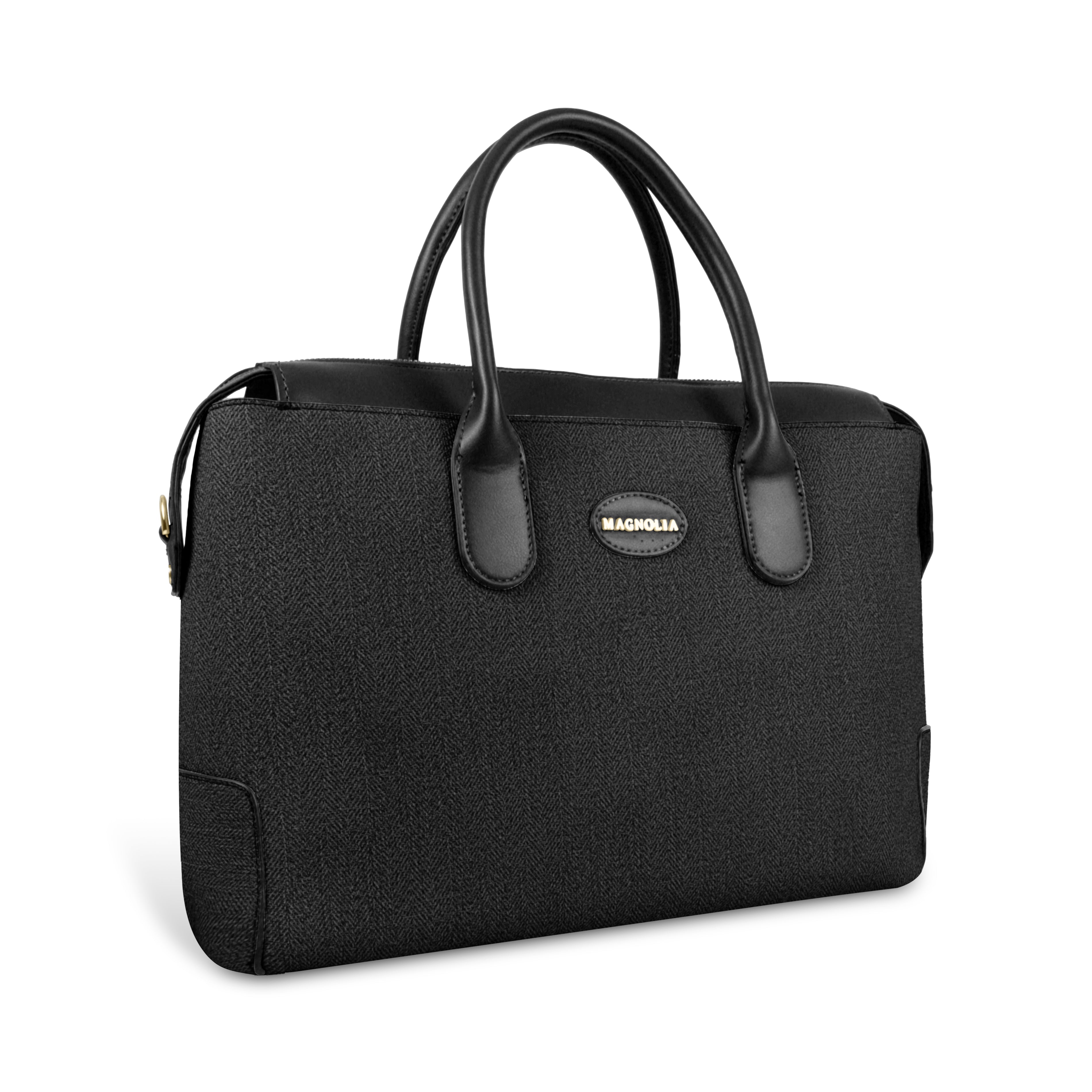 Magnolia Elegant Structured Handbag for Women - Premium Shoulder Tote with Top Handles & Detachable Strap