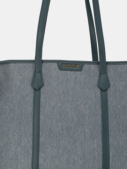 Magnolia Tote Bag – Stylish & Spacious Handbag with PU Leather Straps