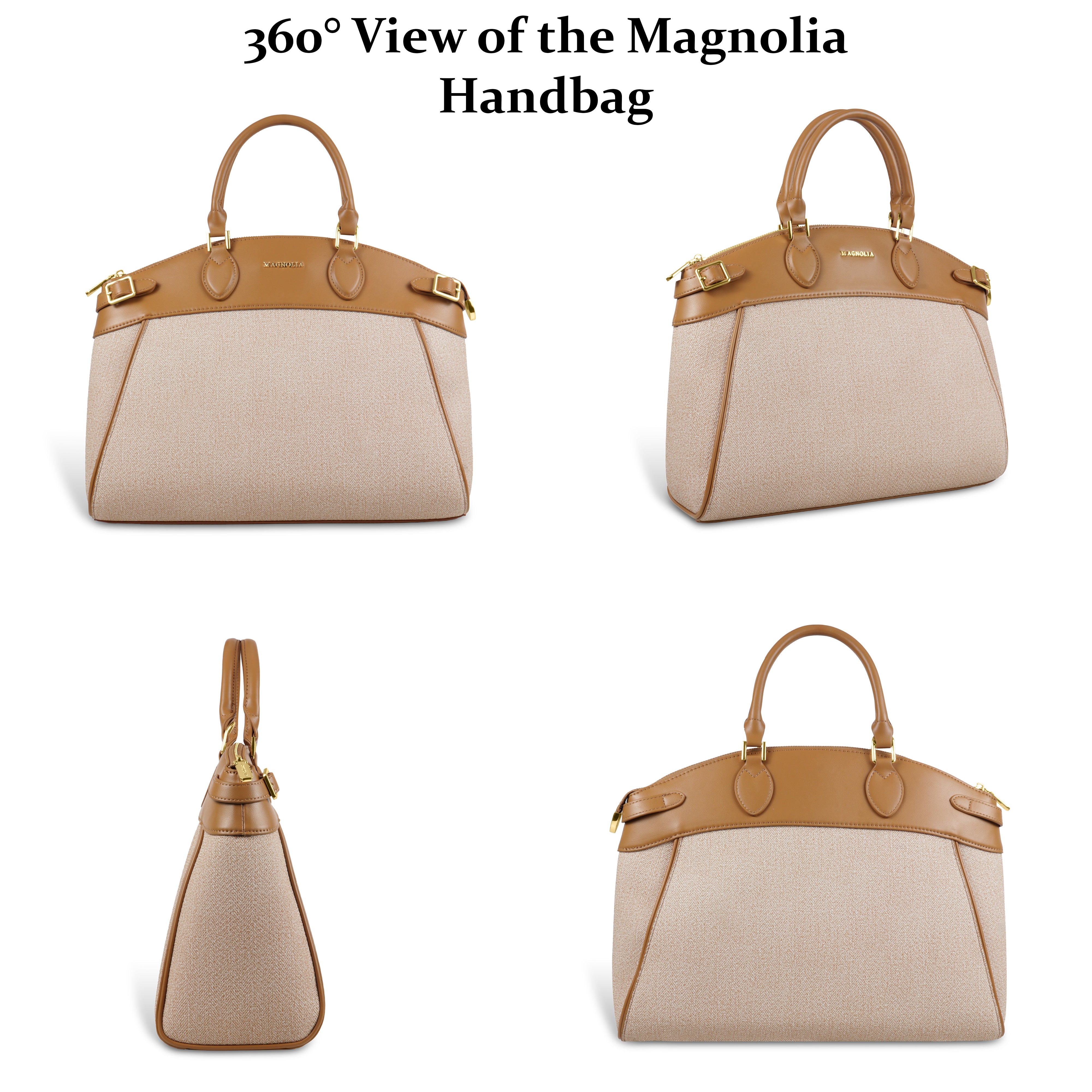 Trendy Leather Tote Bag with Detachable Shoulder Strap & Spacious Interior