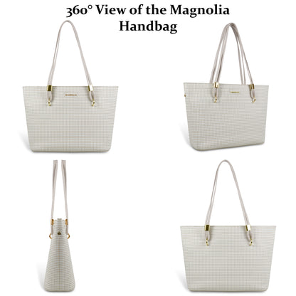 Magnolia Stylish Textured Tote Bag for Women with Spacious Compartments