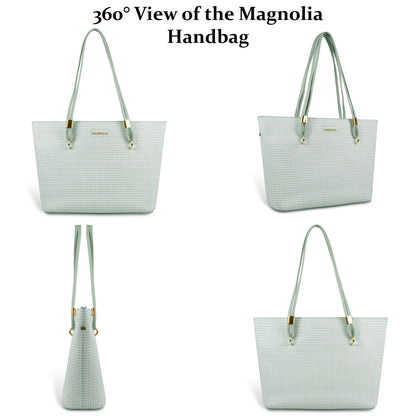 Magnolia Stylish Textured Tote Bag for Women with Spacious Compartments