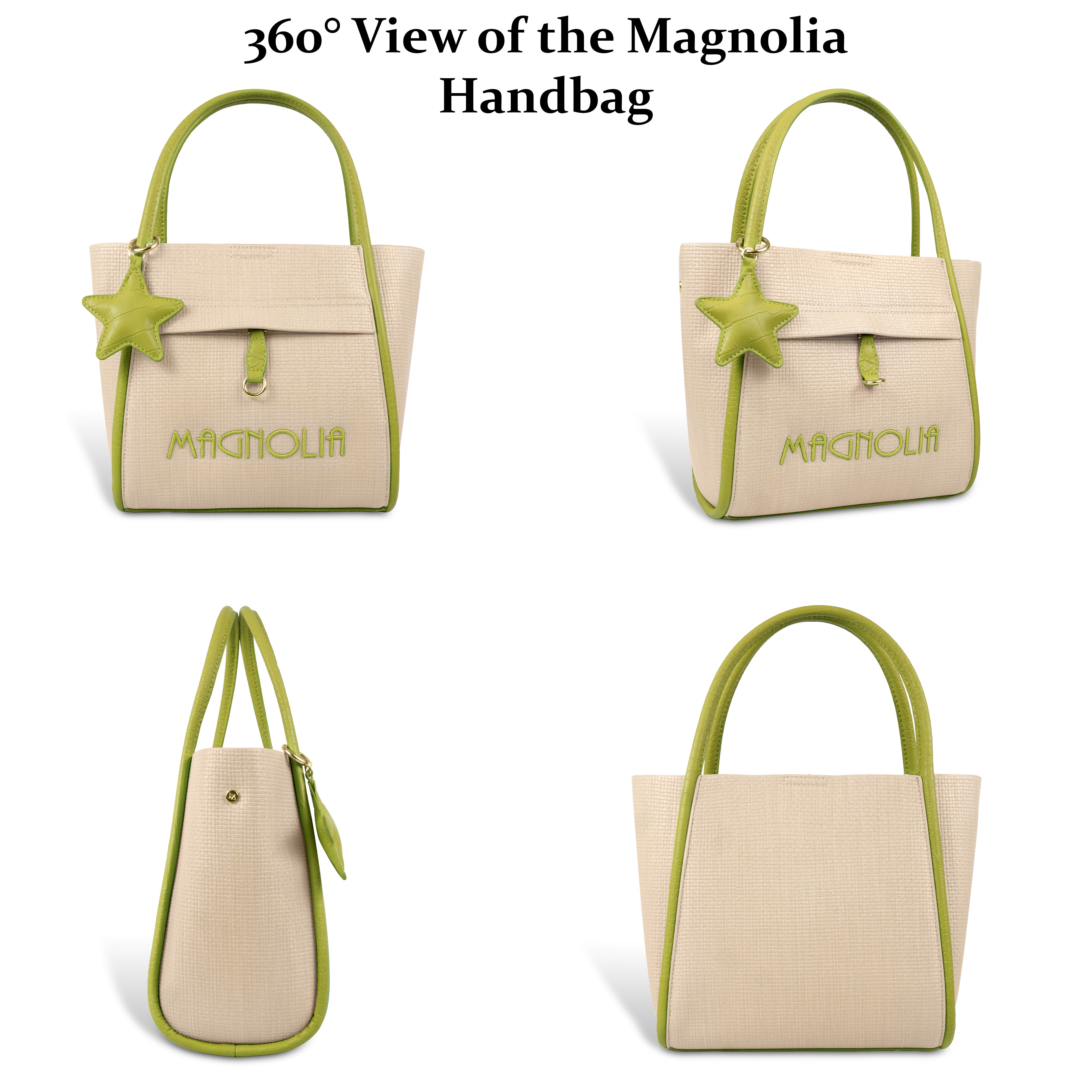 Premium Tote Handbag with Star Charm & Dual Handle Design