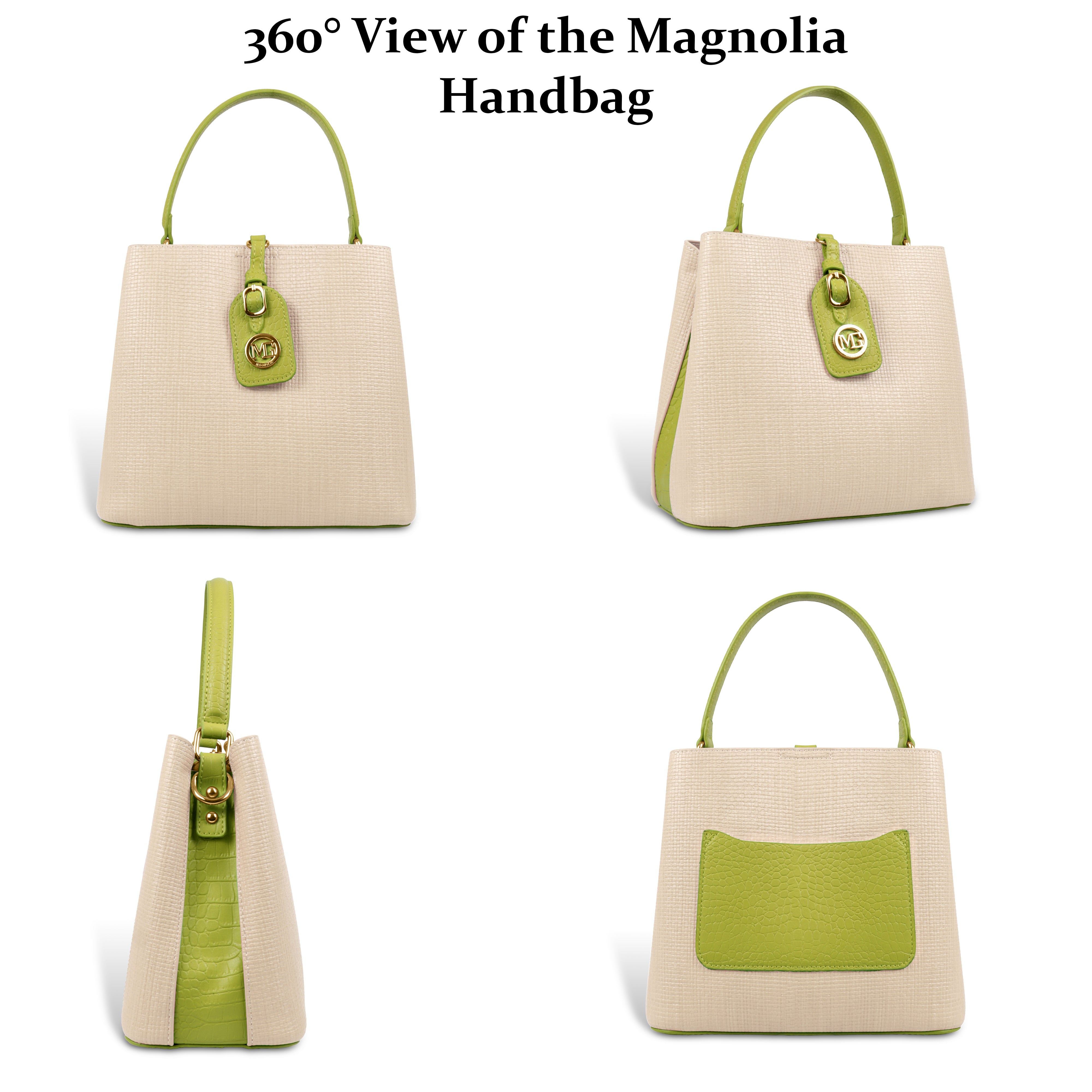 Fashionable Structured Handbag with Dual Handles