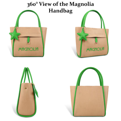 Premium Tote Handbag with Star Charm & Dual Handle Design