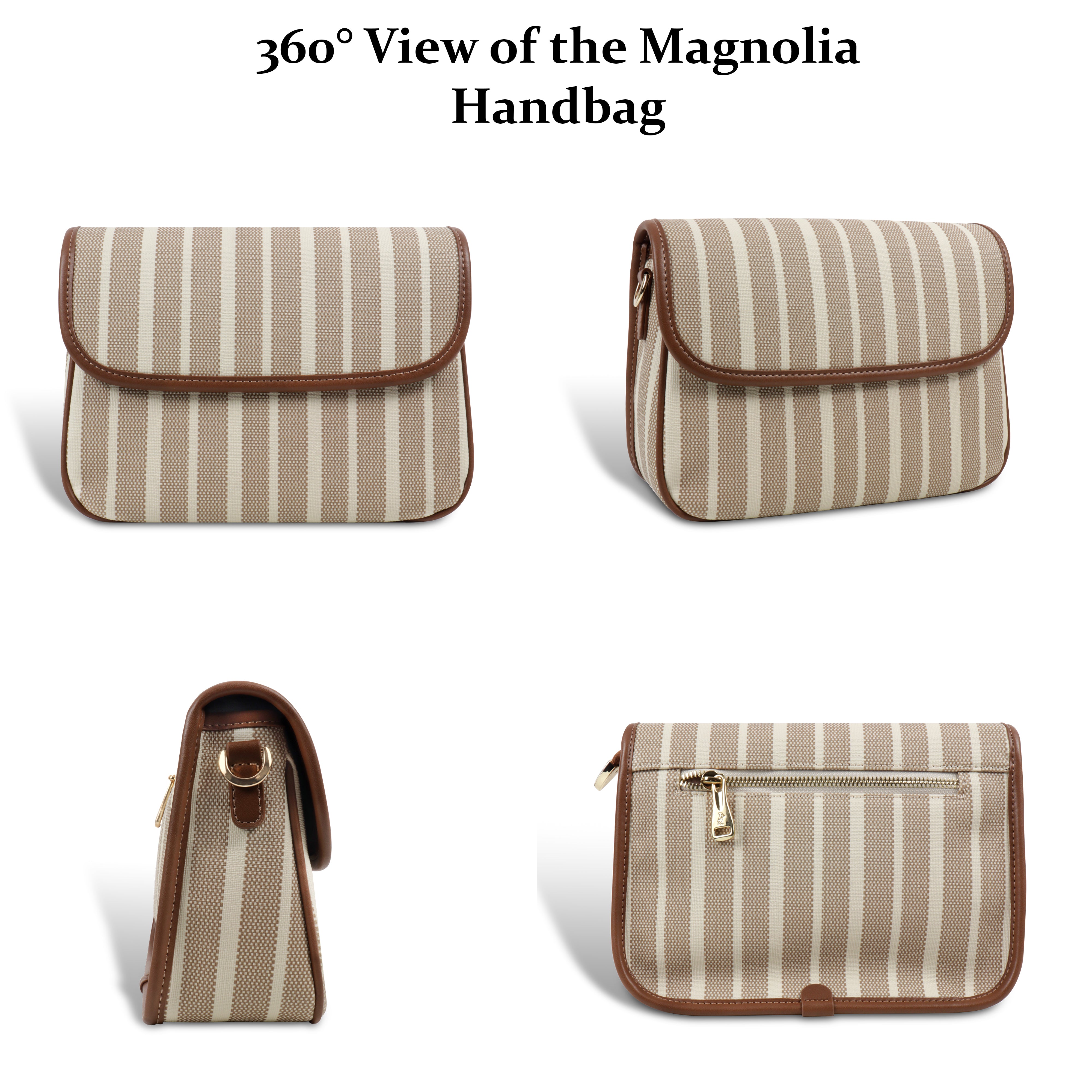 Sandy Stripe Flap Bag