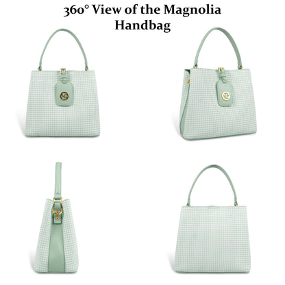 Magnolia Premium Textured Handbag for Women with Detachable Sling Strap