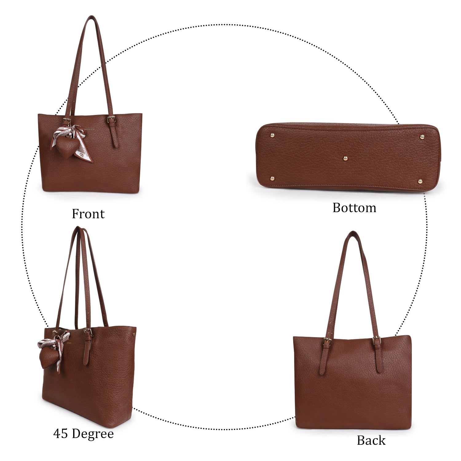 Magnolia Dion Medium Tote Bag Brown