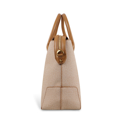 Magnolia Elegant Structured Handbag for Women - Premium Shoulder Tote with Top Handles & Detachable Strap