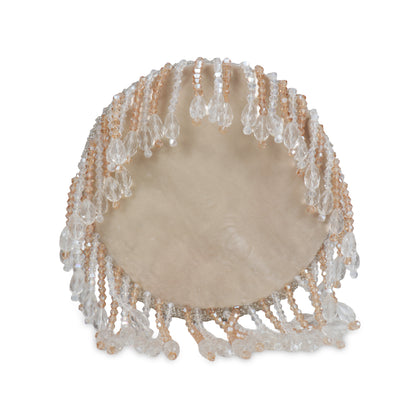 Magnolia Rose Gold Velvet Embellished Women Potli