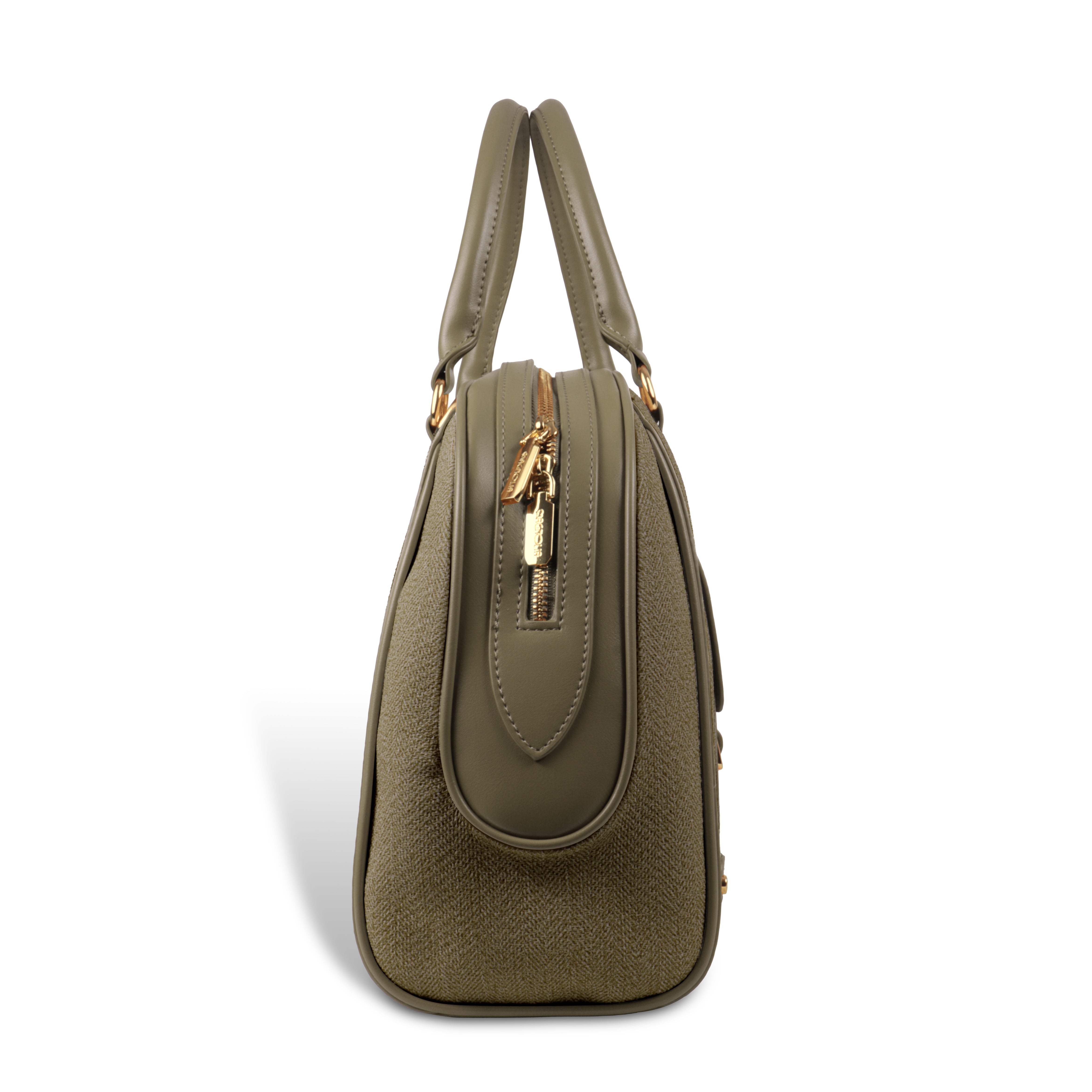 Magnolia Elegant Leatherette Handbag for Women with Detachable Strap