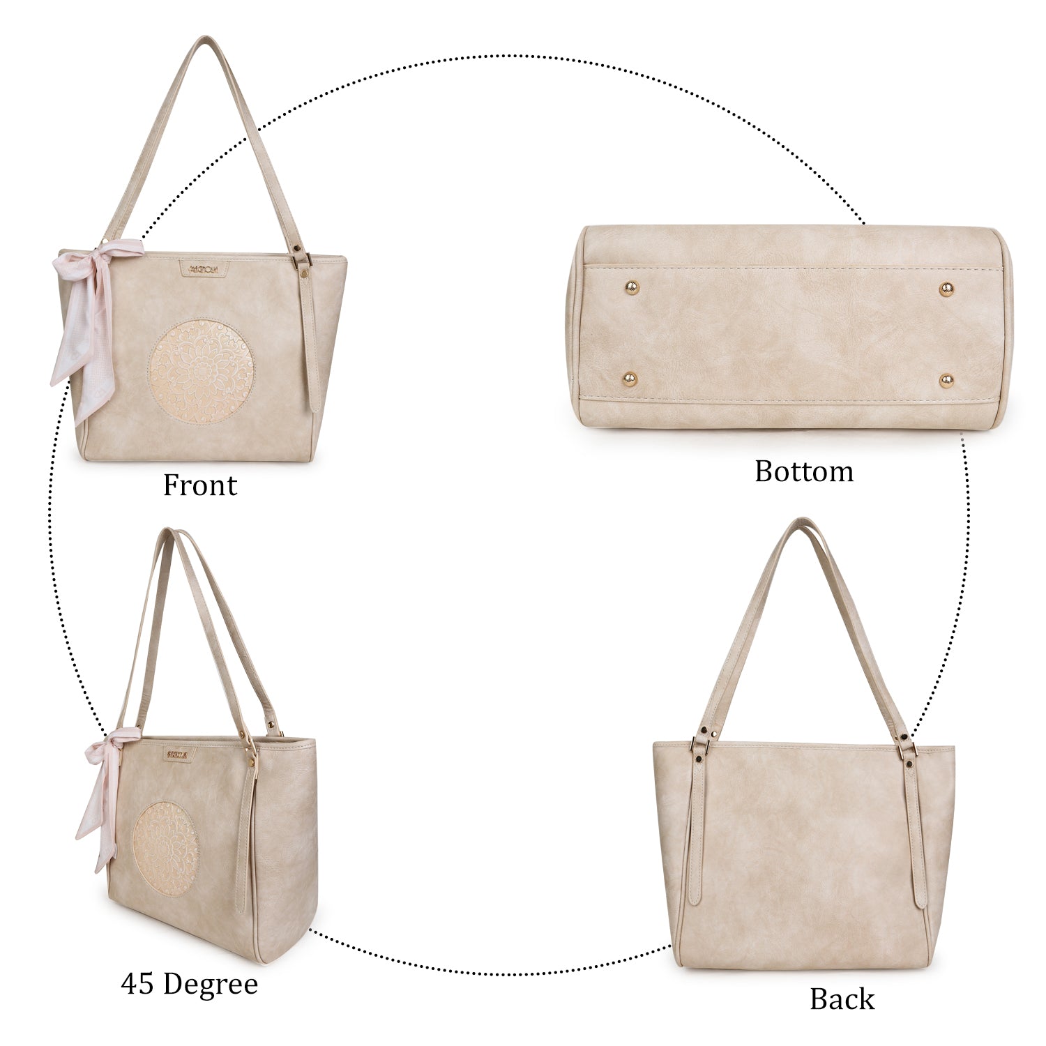 Magnolia Roch Tote Bag Beige