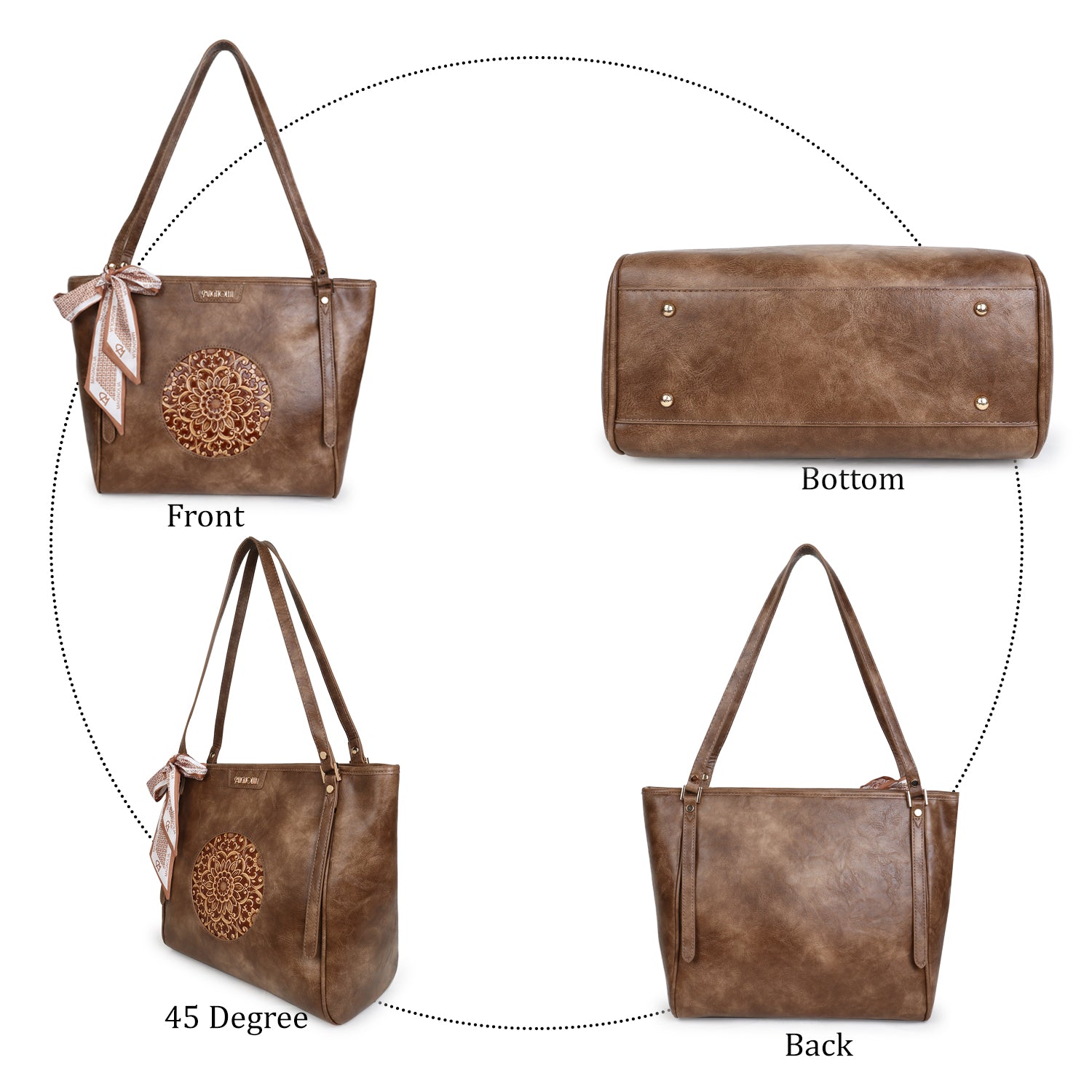 Magnolia Roch Tote Bag Brown