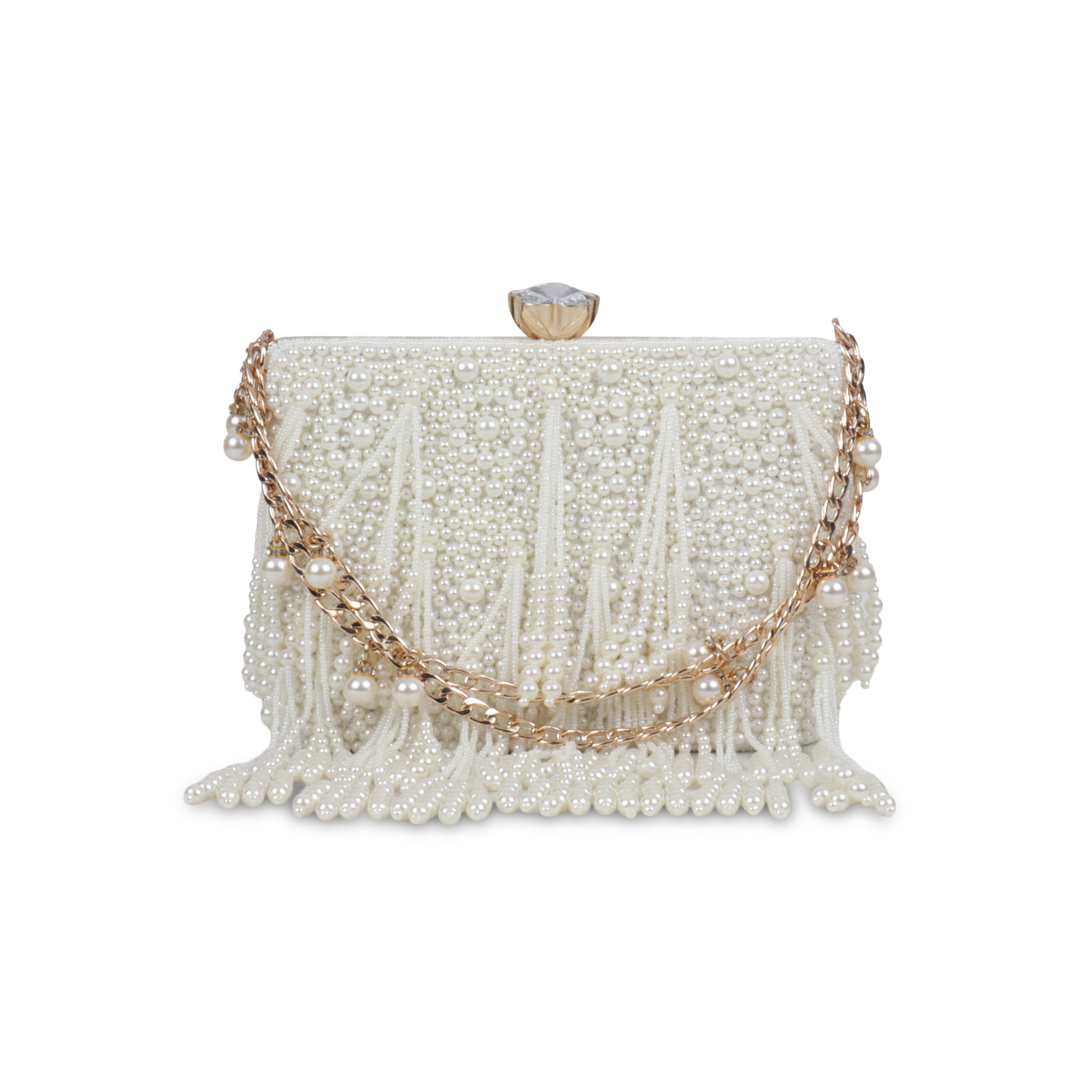 Magnolia Luxe Bronze Beaded Velvet Clutch – Bridal, Festive & Party Wear