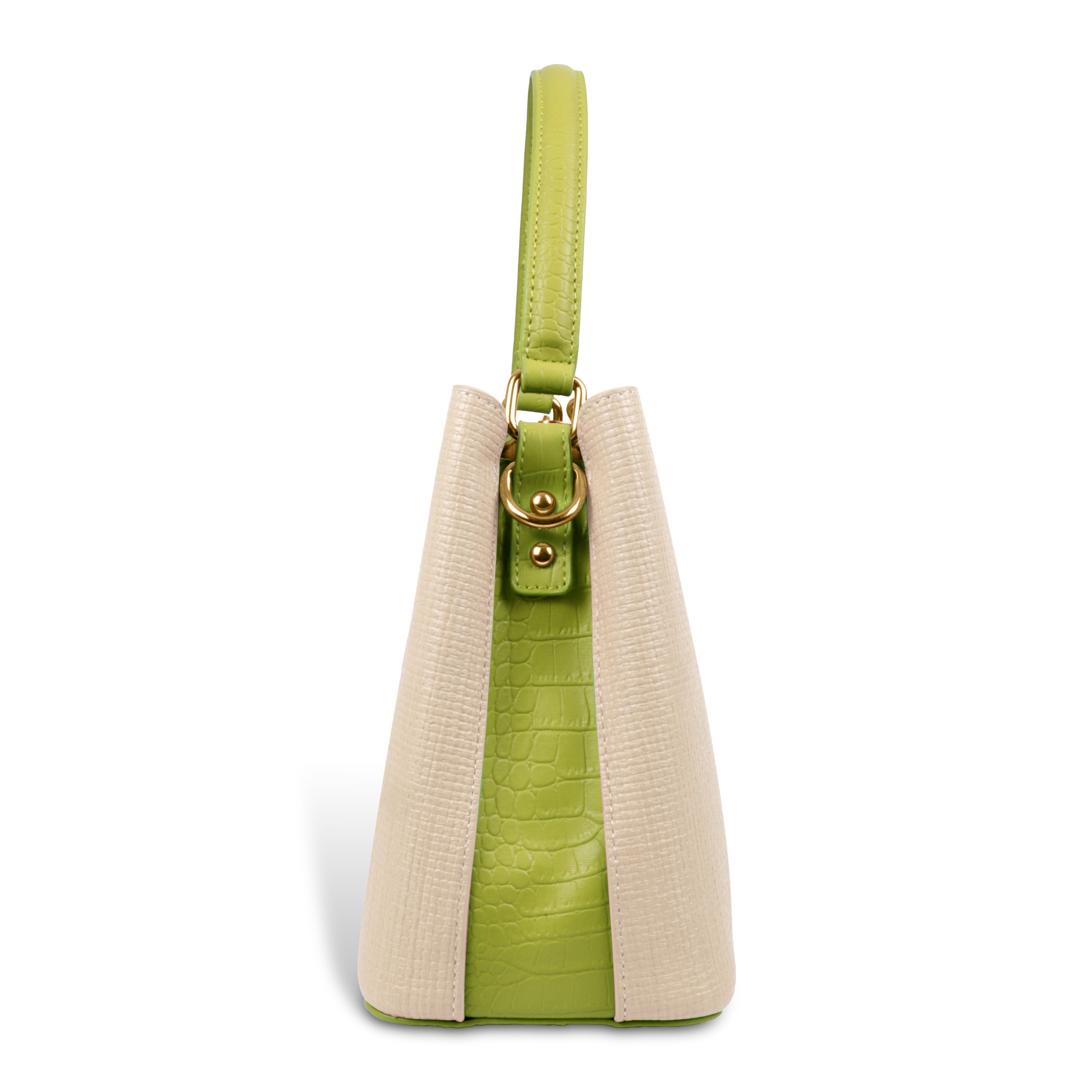 Fashionable Structured Handbag with Dual Handles