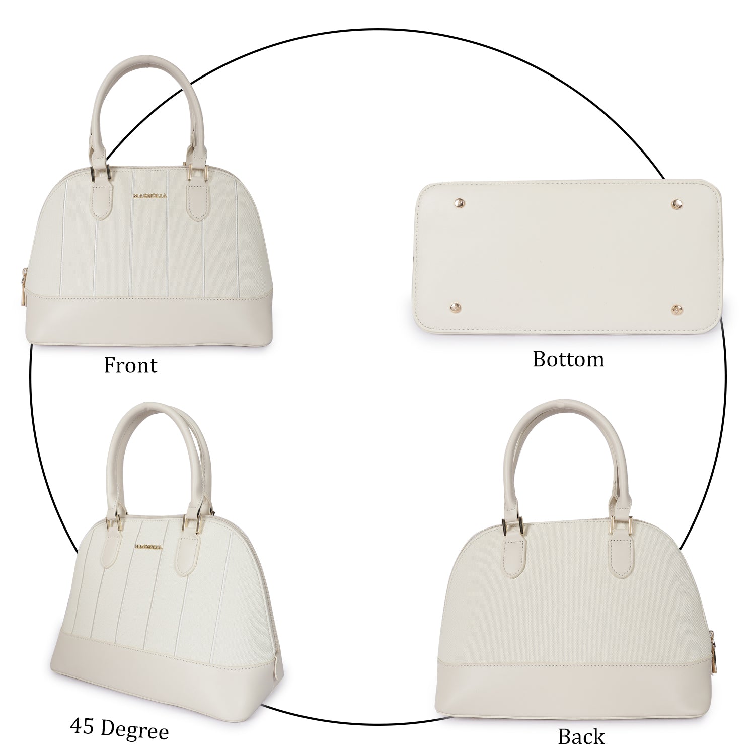 Magnolia City Satchel White