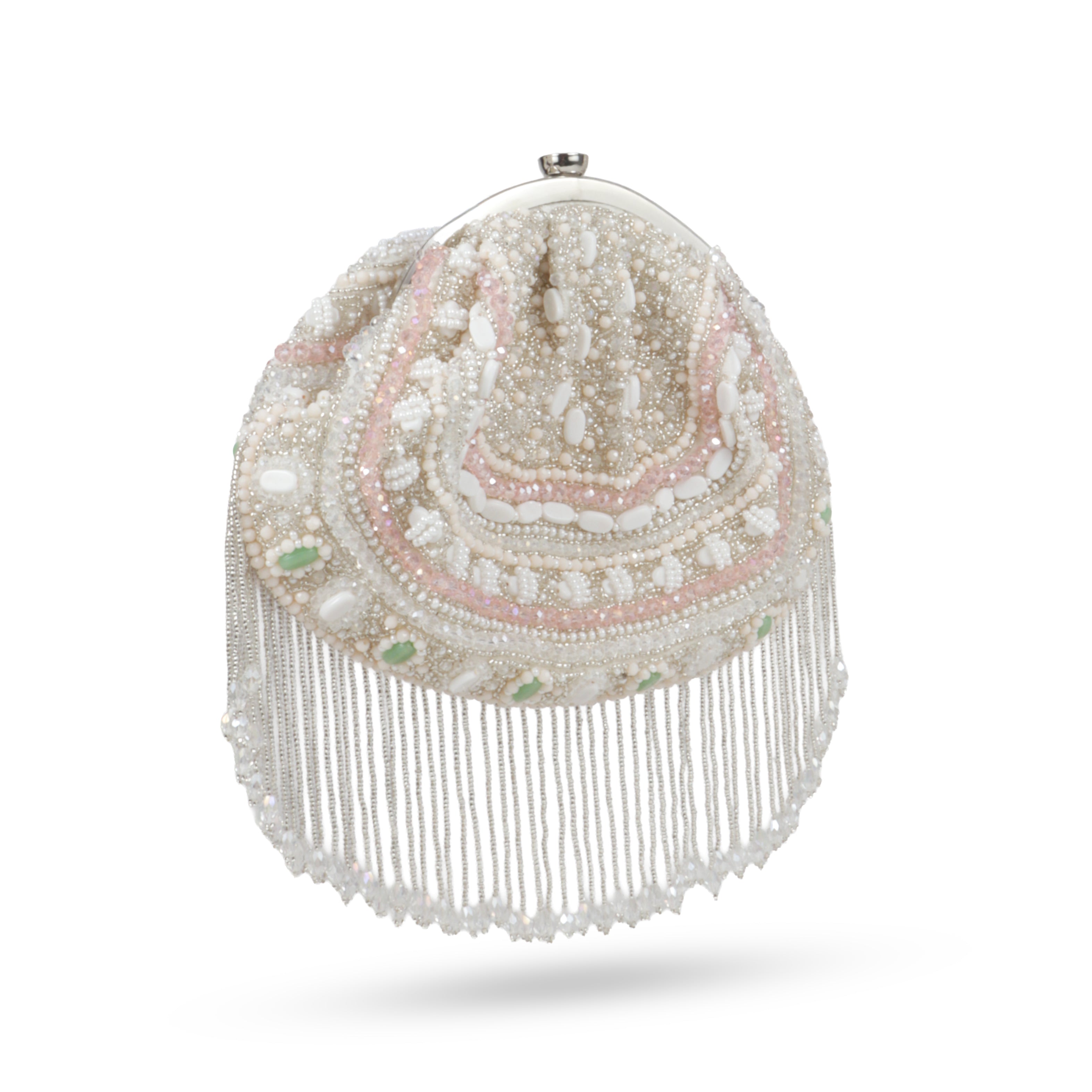 Magnolia Tasselled Half Moon Bag
