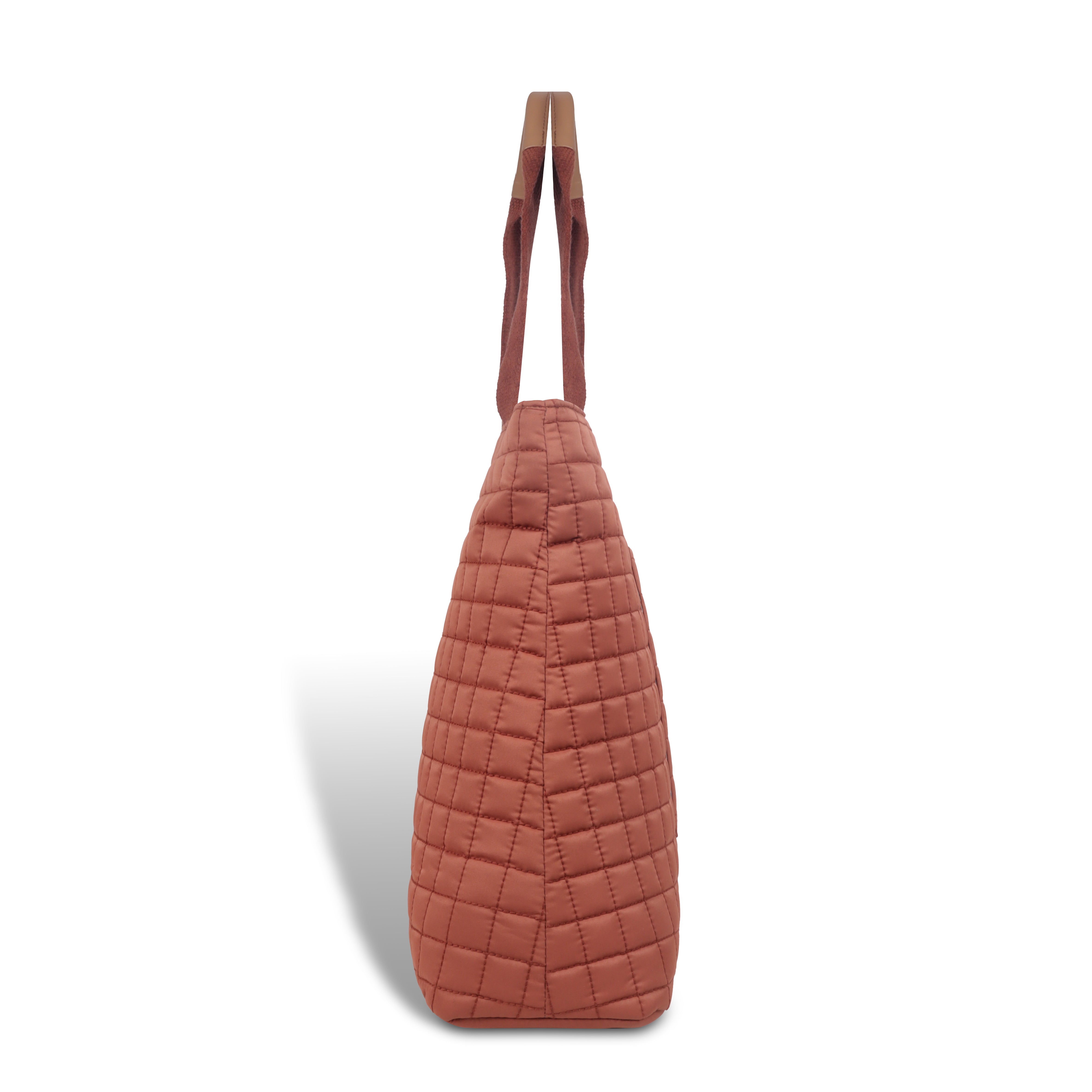 Magnolia Terracotta Babette Large Quilted Tote Bag