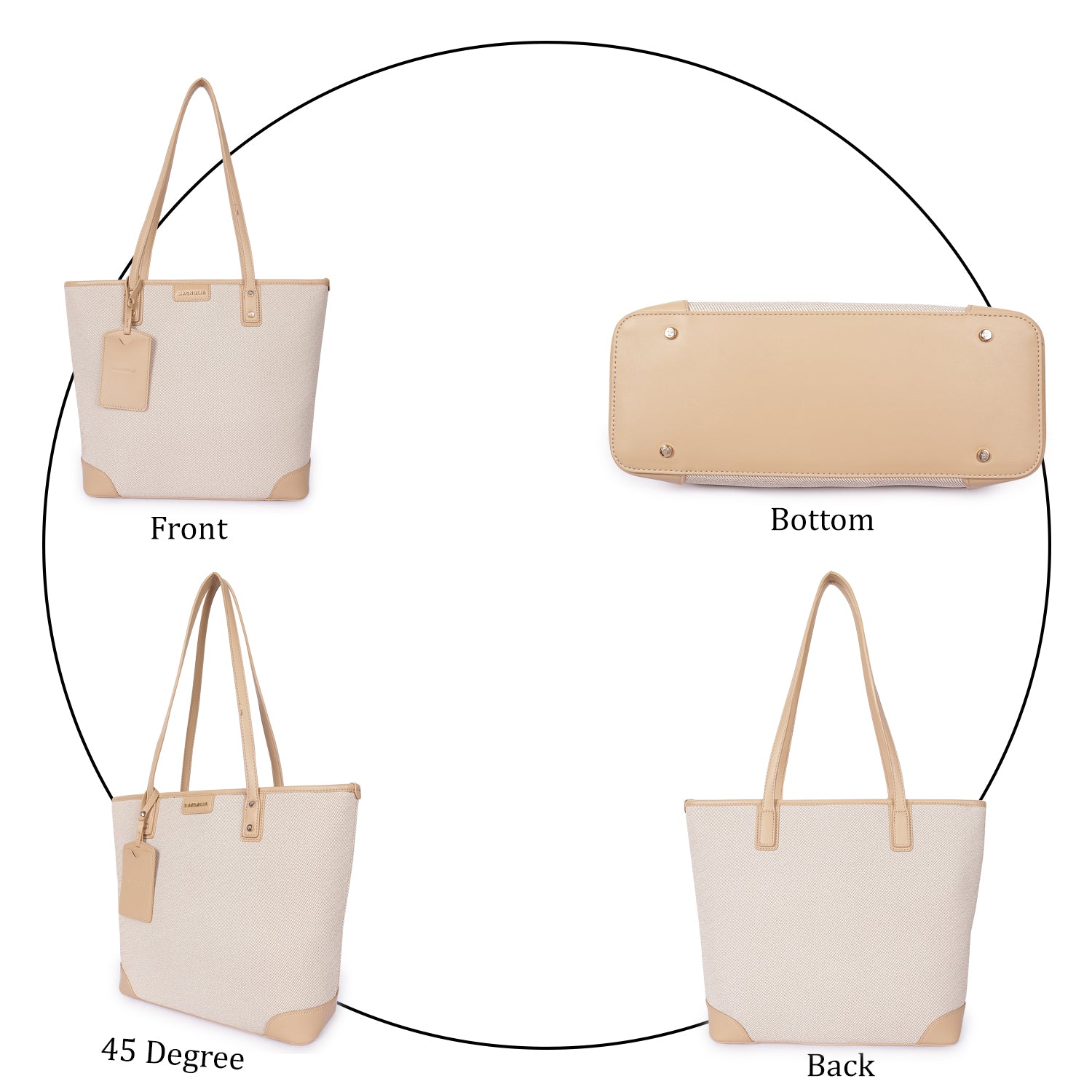 Magnolia Gloria Denim Tote Beige