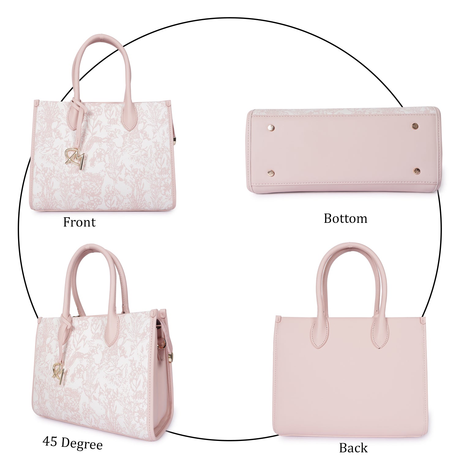 Magnolia Bloom Handbag Pastel Pink