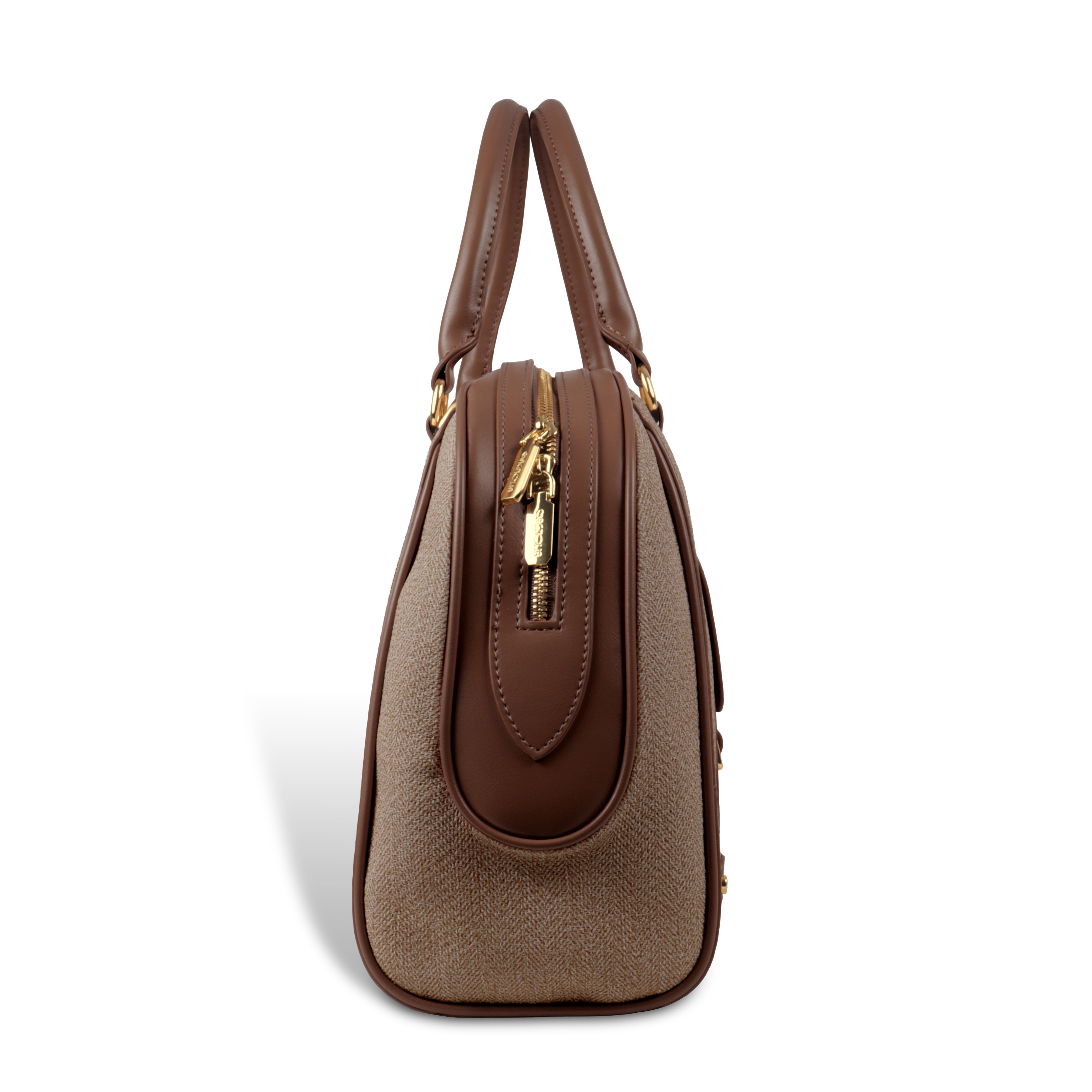 Magnolia Elegant Leatherette Handbag for Women with Detachable Strap