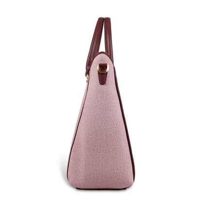Magnolia Stylish Textured Handbag for Women - Elegant Shoulder Tote with Detachable Strap