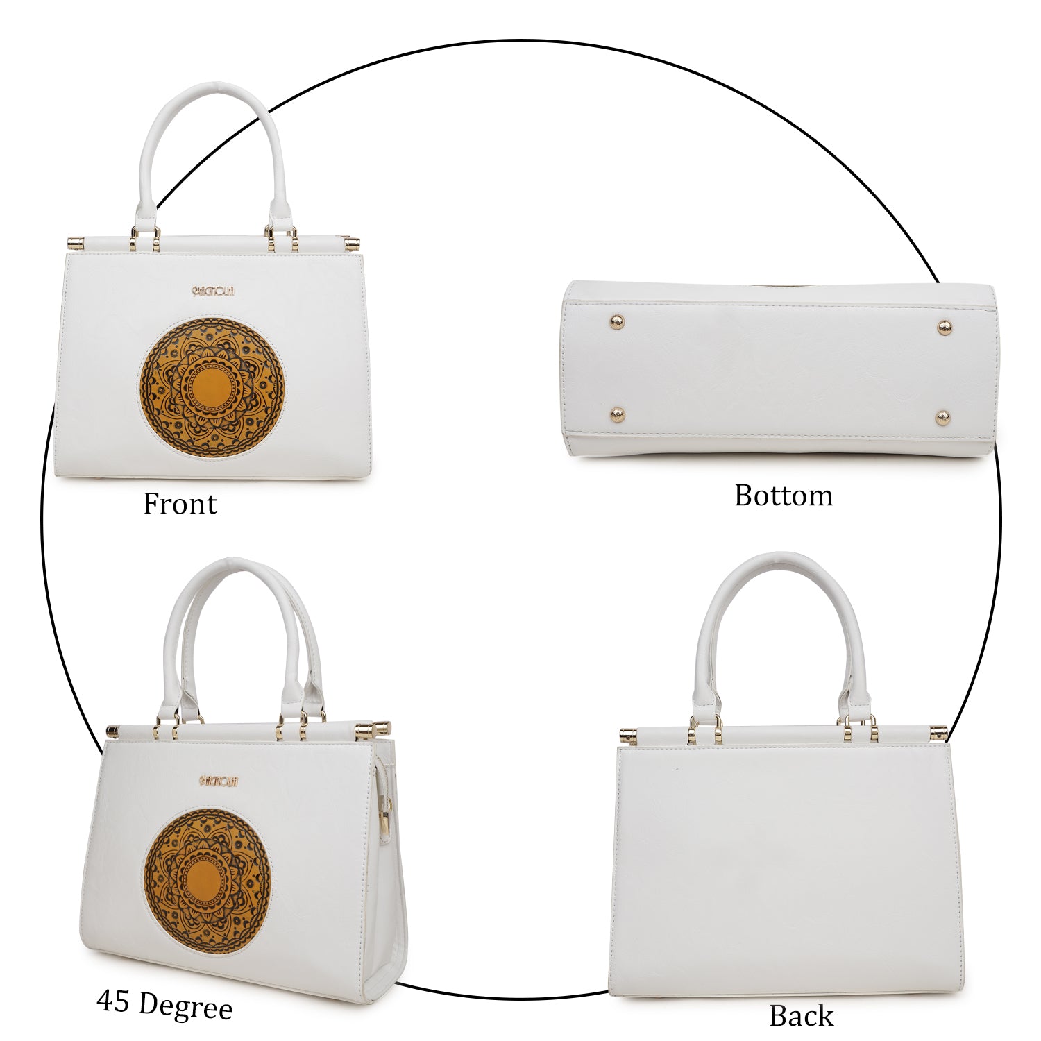 Magnolia Roch Satchel White