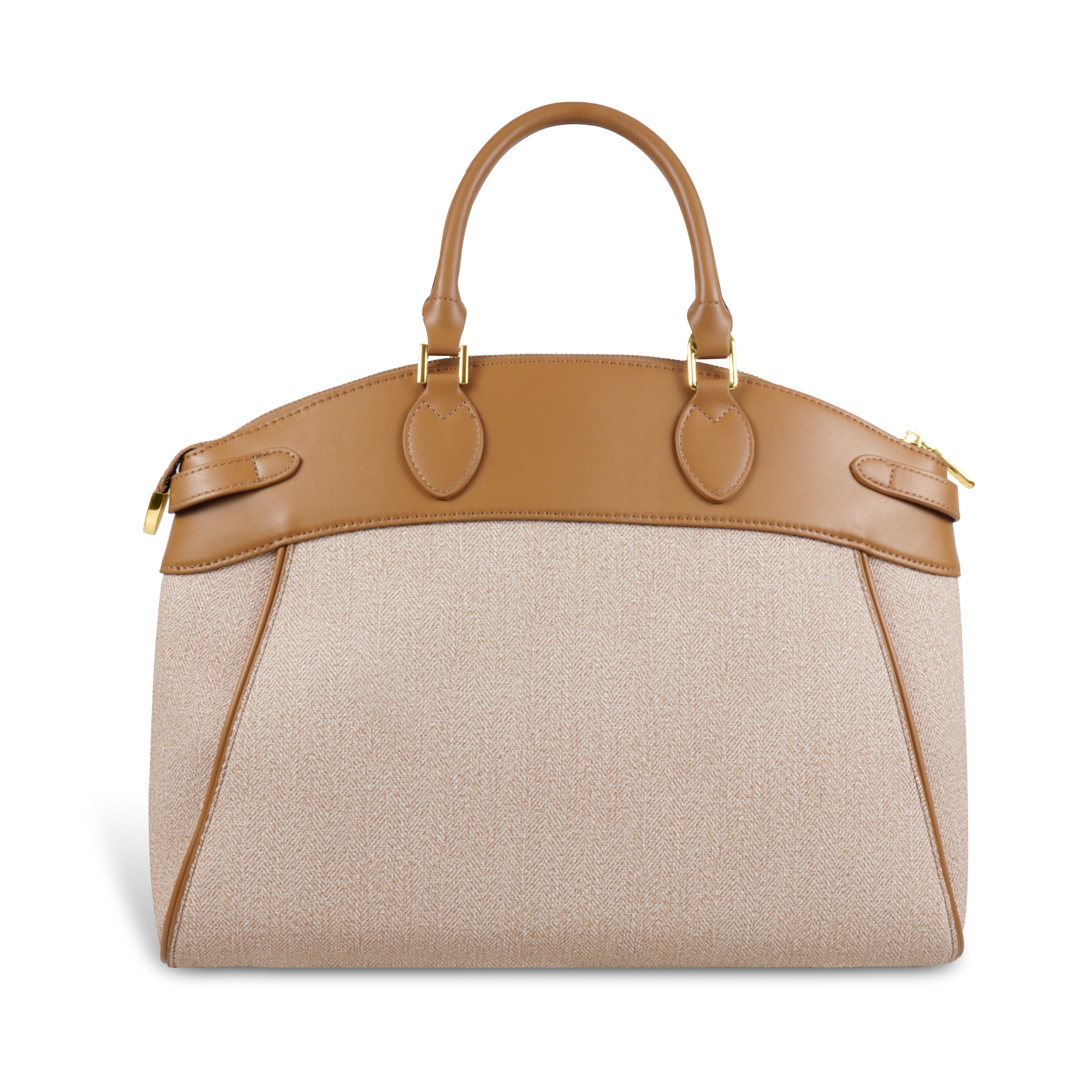 Trendy Leather Tote Bag with Detachable Shoulder Strap & Spacious Interior