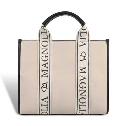 Magnolia® Premium Faux Leather Handbag – 10L Spacious Everyday & Office Bag | Beige