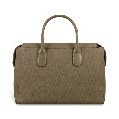 Magnolia Elegant Structured Handbag for Women - Premium Shoulder Tote with Top Handles & Detachable Strap