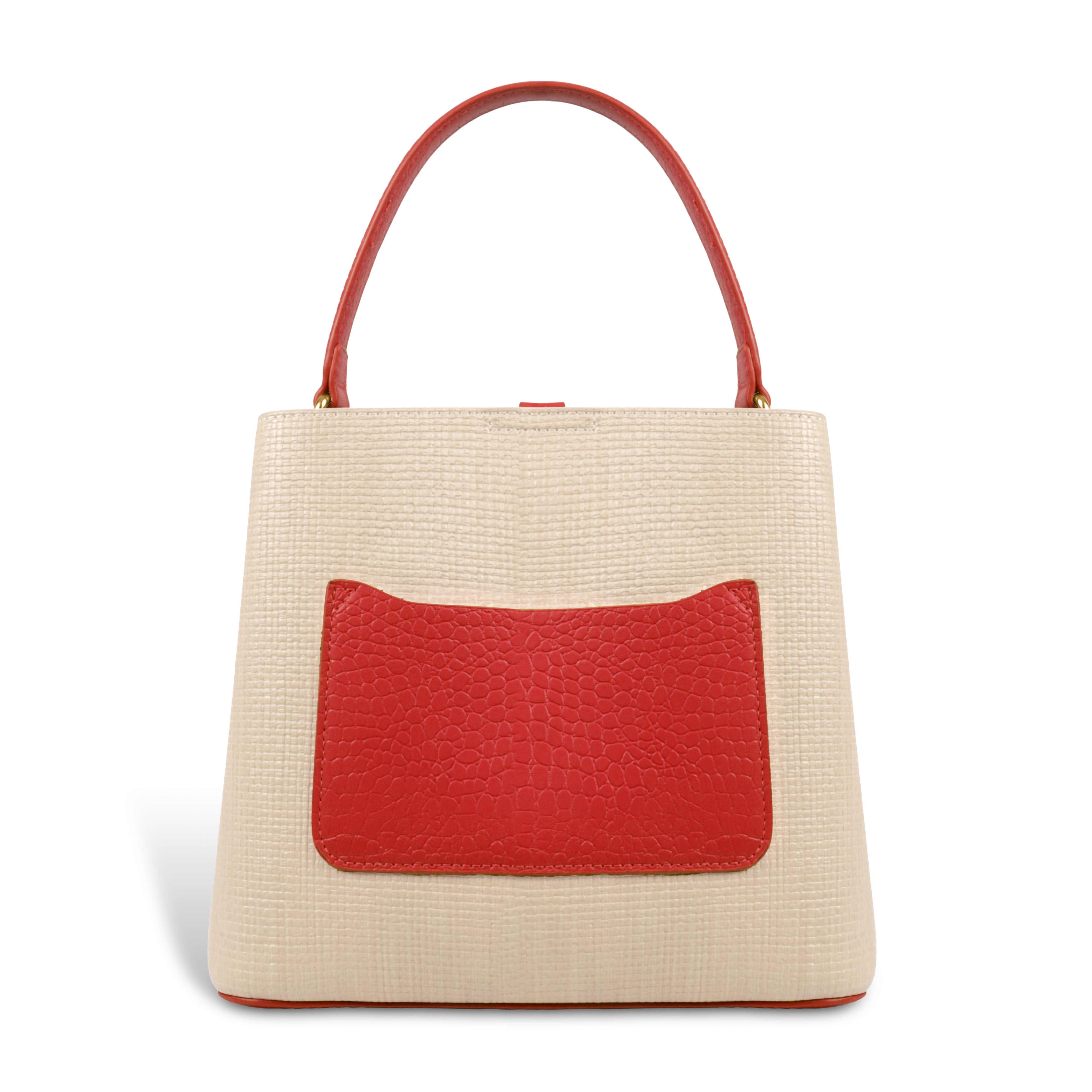 Fashionable Structured Handbag with Dual Handles