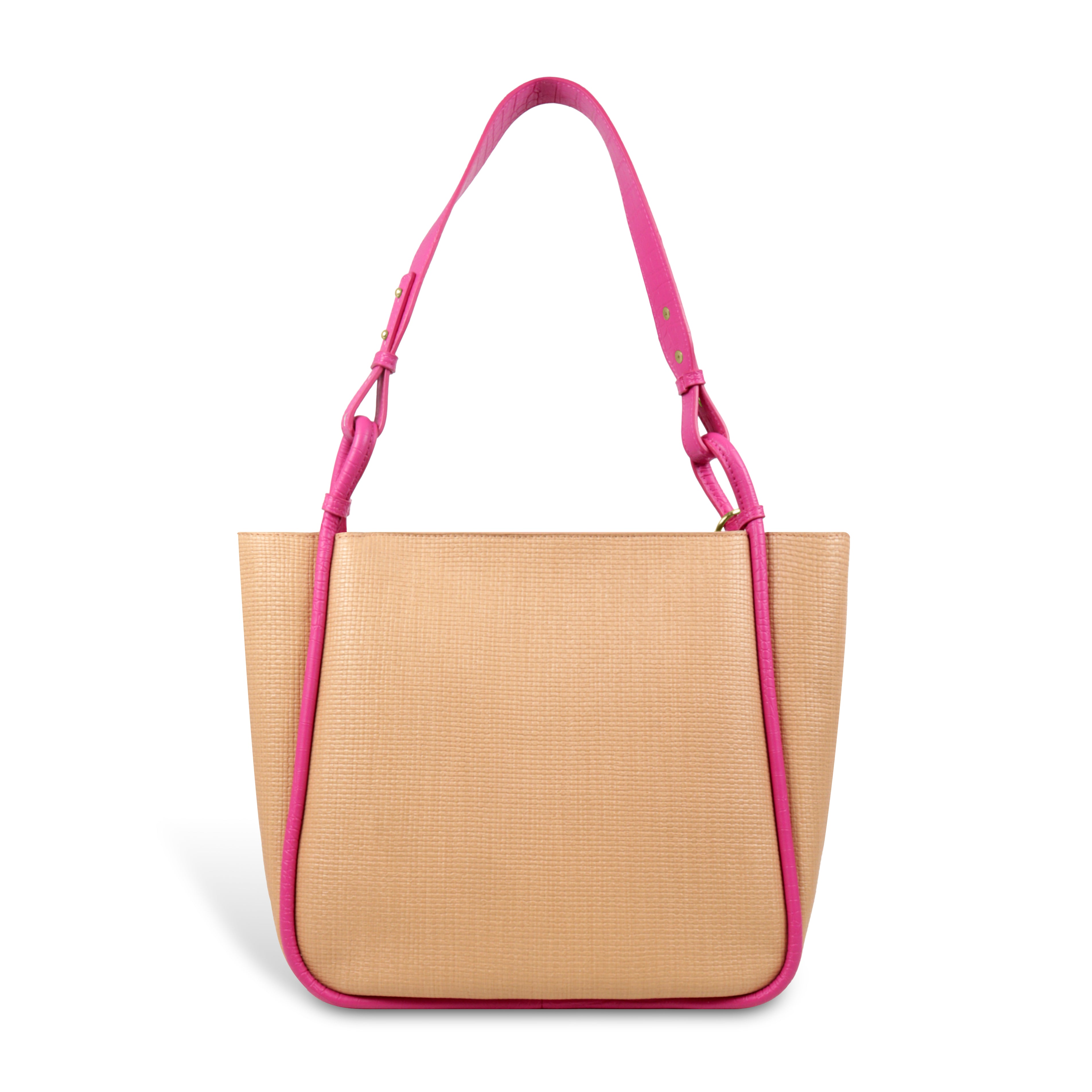 Stylish Leather Tote Bag with Star Charm & Spacious Interior