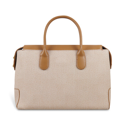 Magnolia Elegant Structured Handbag for Women - Premium Shoulder Tote with Top Handles & Detachable Strap