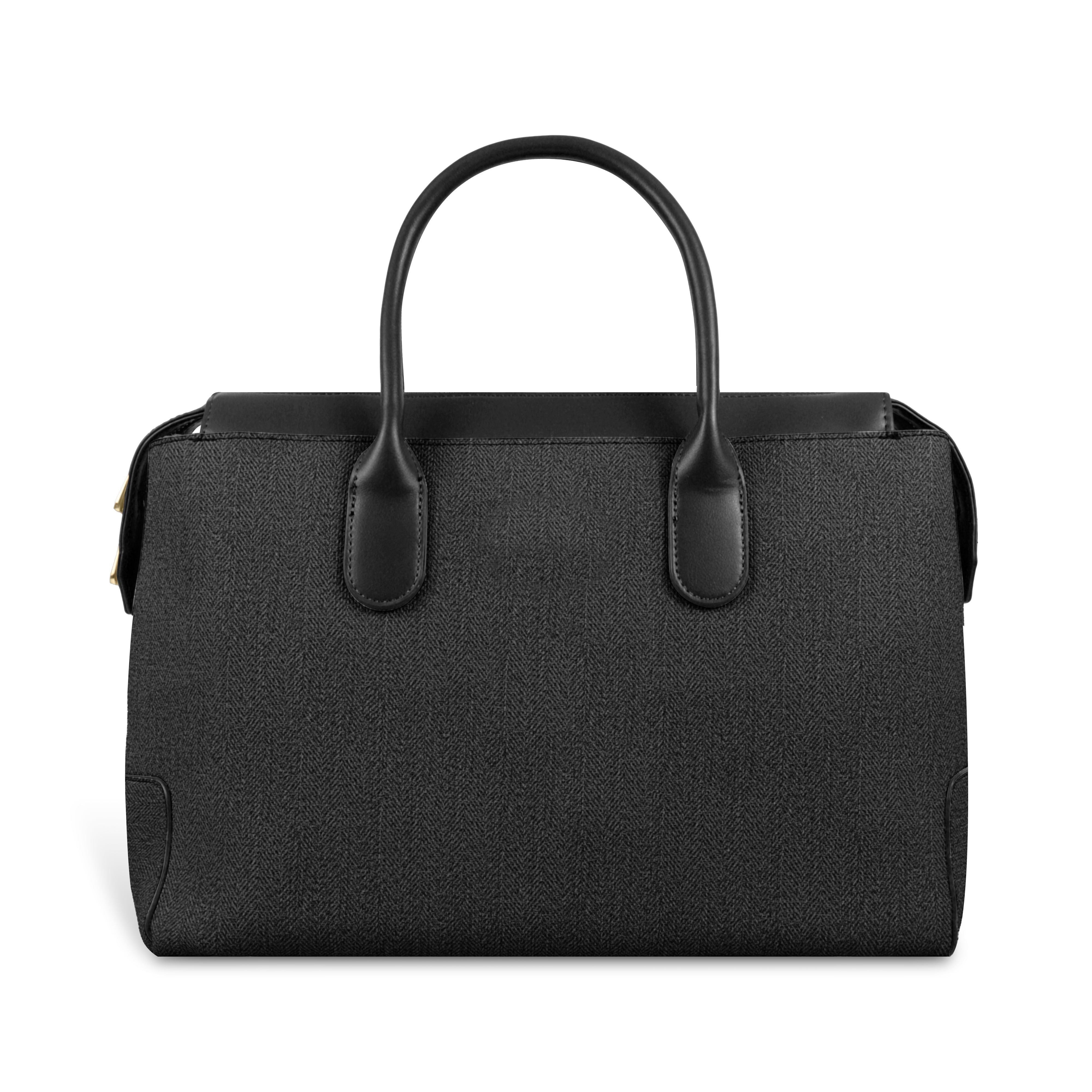 Magnolia Elegant Structured Handbag for Women - Premium Shoulder Tote with Top Handles & Detachable Strap