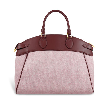 Trendy Leather Tote Bag with Detachable Shoulder Strap & Spacious Interior