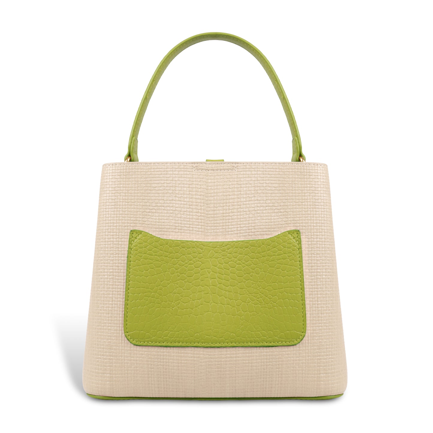 Fashionable Structured Handbag with Dual Handles